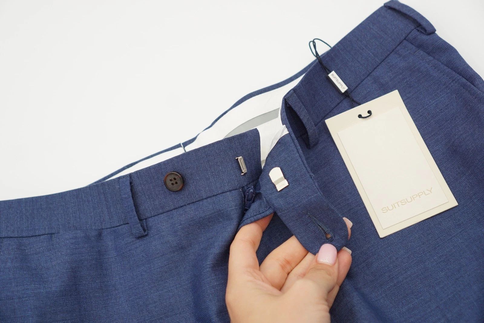 Suitsupply Men Suitsupply Pants Blue Wool Brescia Size 98 UK/US40L Size 40L - 3 Thumbnail