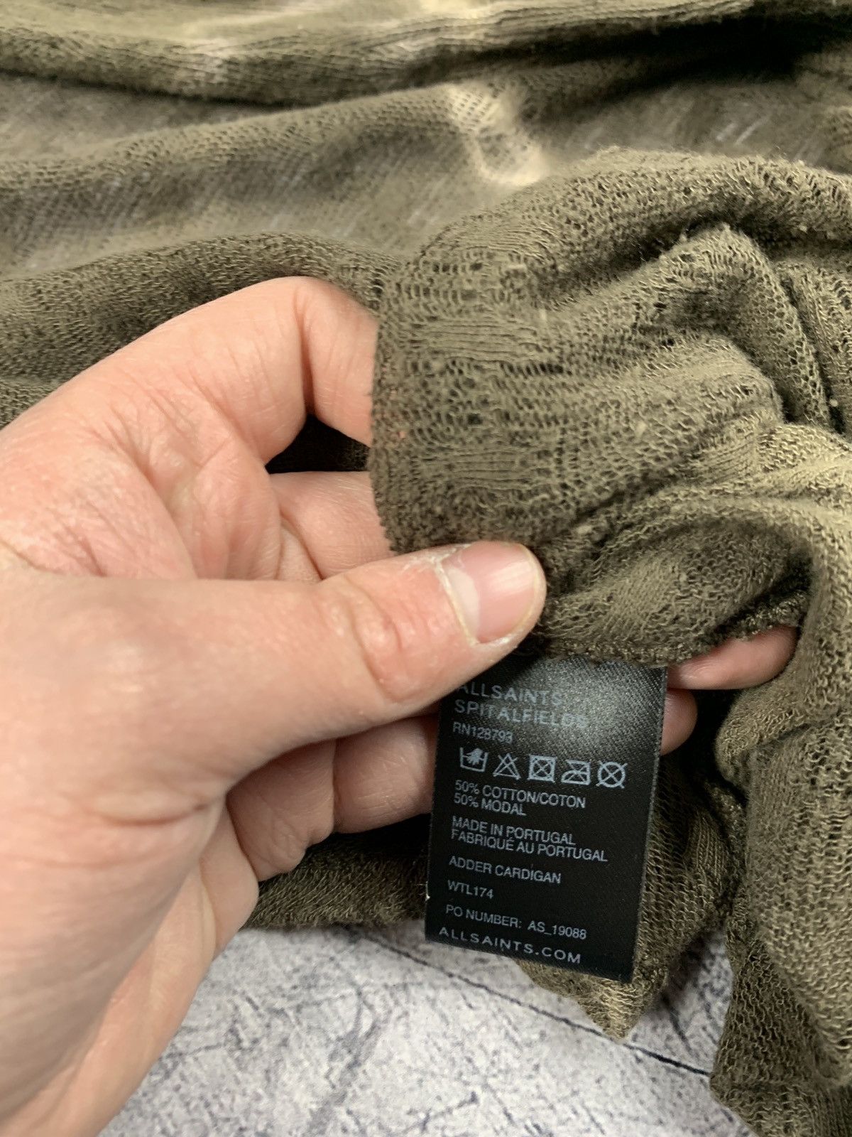 Allsaints Designer AllSaints Adder Cardigan Women’s One Size Brown Y2K Size ONE SIZE - 7 Thumbnail