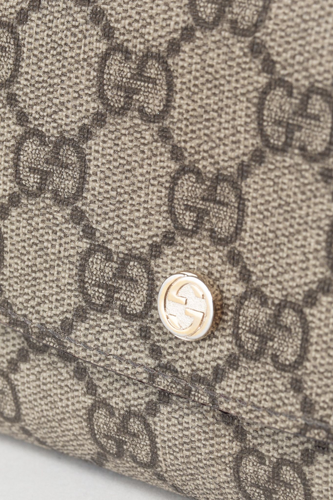 Gucci Gucci Brown Ivory GG Supreme Monogram Continental Wallet Size ONE SIZE - 6 Thumbnail