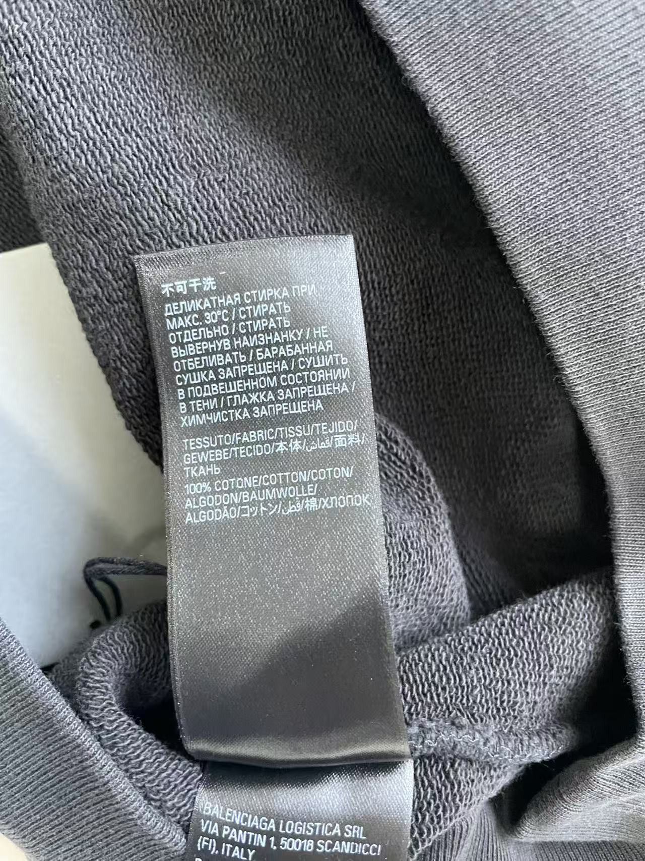 Balenciaga Balenciaga Logo Print Black Pullover Hoodie Size US S / EU 44-46 / 1 - 7 Thumbnail