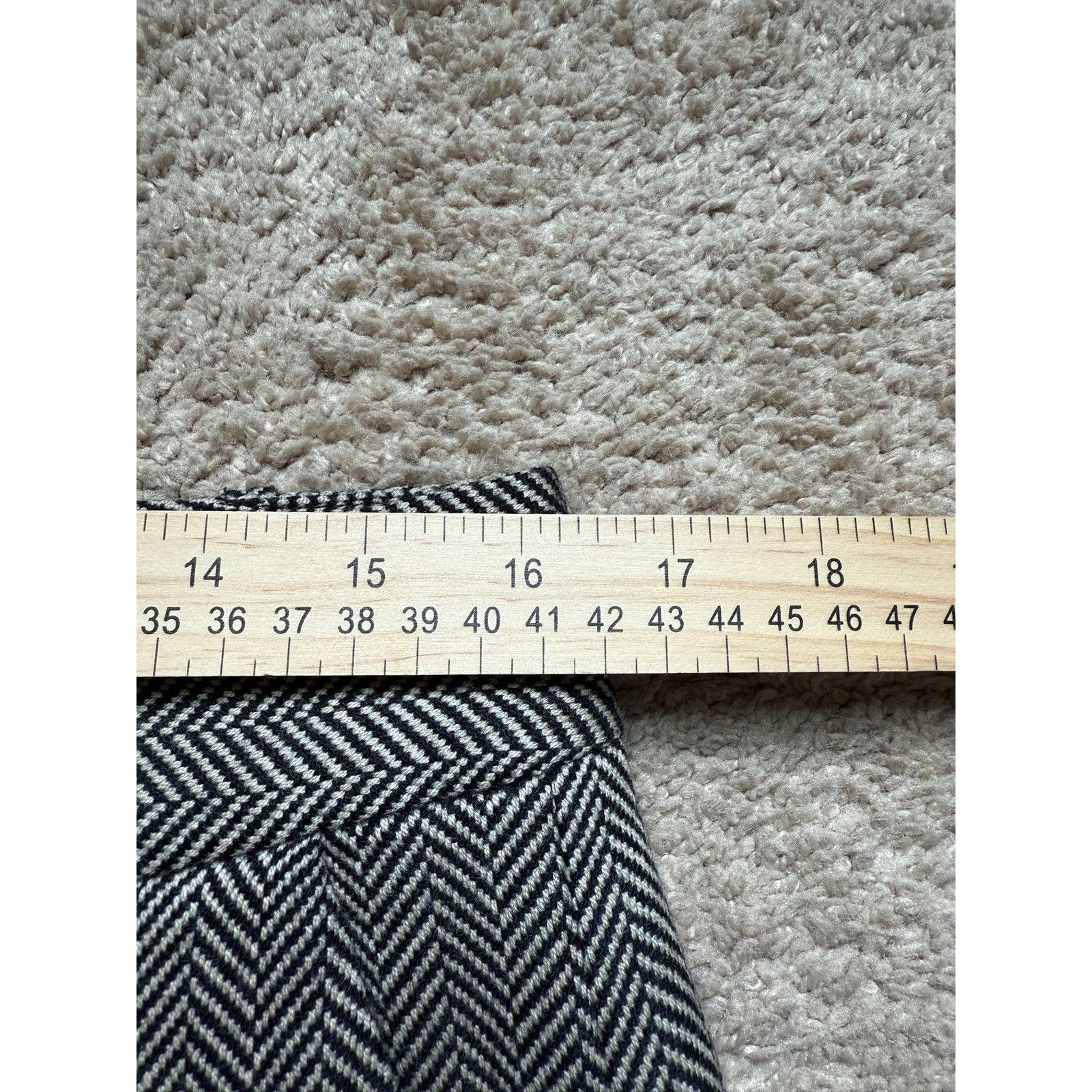 Ralph Lauren LAUREN Ralph Lauren Herringbone Wool Dress Pants Women's 10 Size 32" / US 10 / IT 46 - 6 Thumbnail
