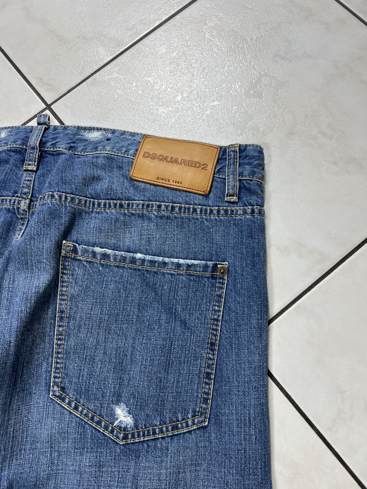 Dsquared2 Dsquared2 rider jeans ripped distressed denim pants washed Size US 36 / EU 52 - 17 Thumbnail