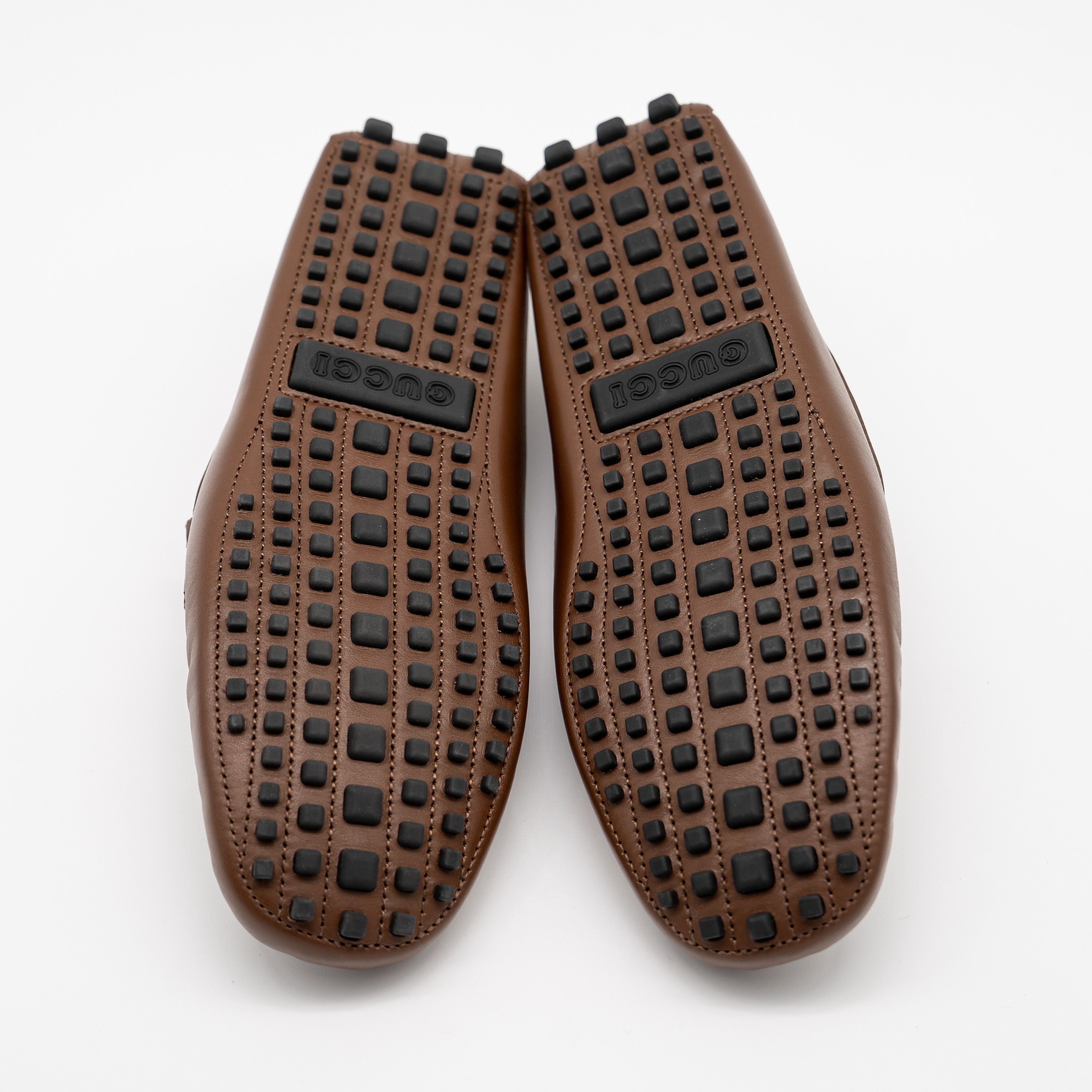 Gucci 8G 8.5 US Gucci GG Leather Moccasin Brown Loafers Size US 8.5 / EU 41-42 - 6 Thumbnail