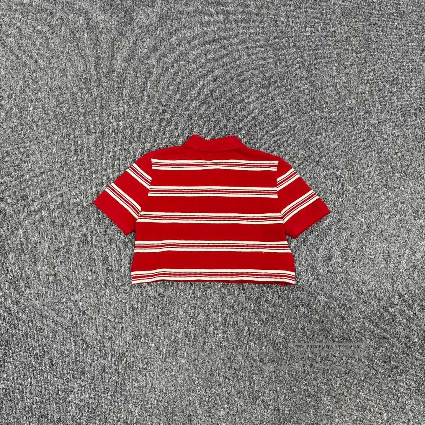 Miu Miu miu miu Short-sleeved polo shirt with striped collar| Size XS / US 0-2 / IT 36-38 - 2 Thumbnail