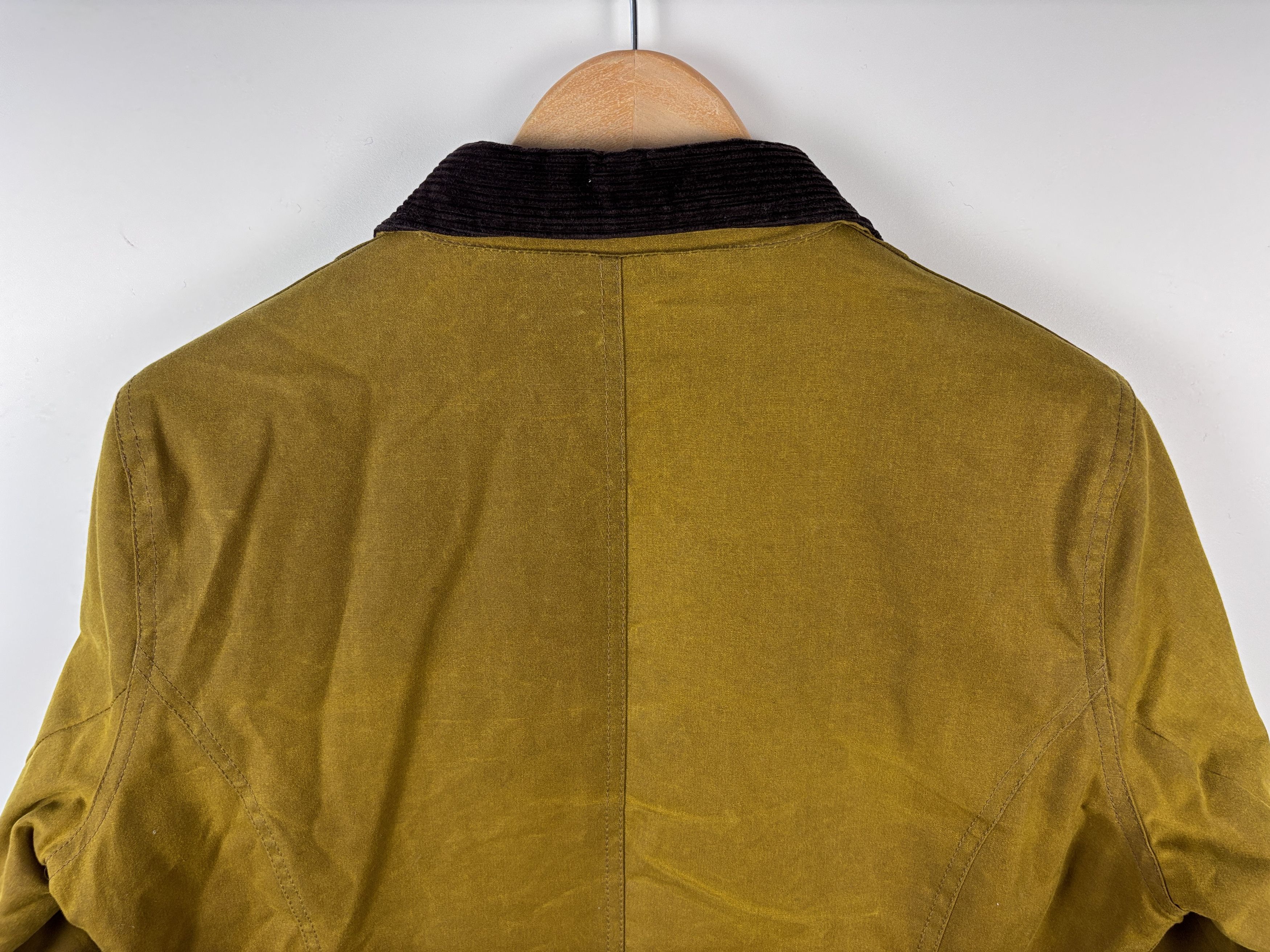 Womens John Partridge Wax Jacket Yellow Size 12