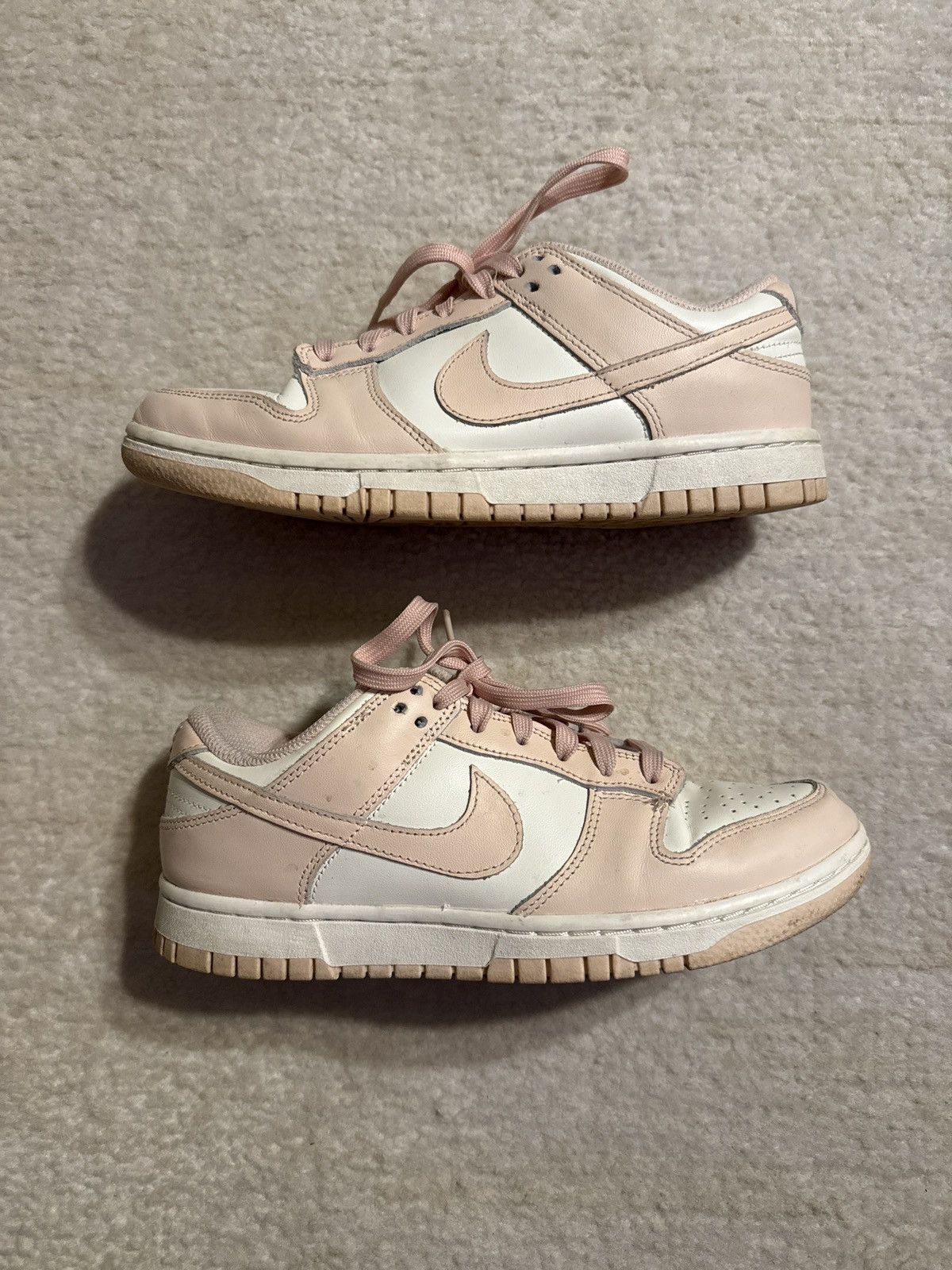 Nike Nike Dunk Low Pink/White – Gently Used Size US 7 / IT 37 - 2 Thumbnail