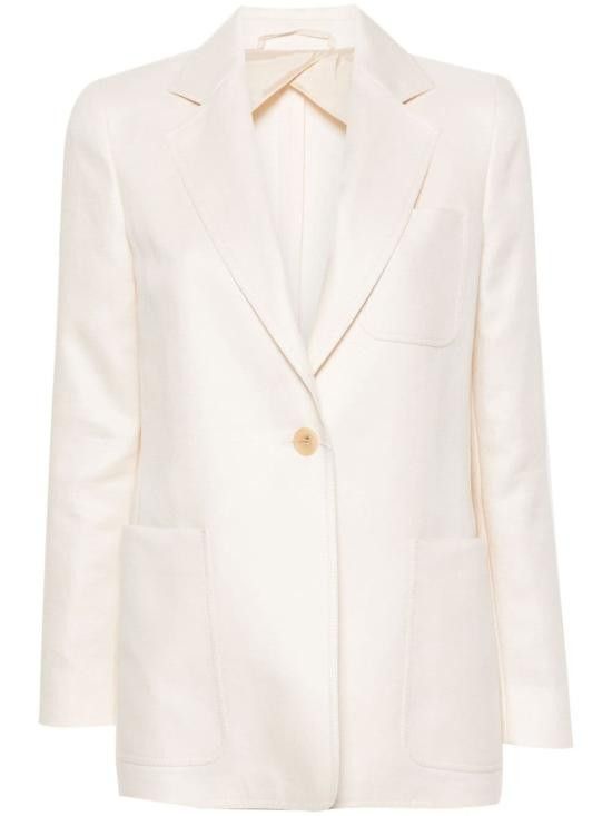 Max Mara MAX MARA Women Jackets 11041092600 006 White Size S / US 4 / IT 40 - 1 Thumbnail