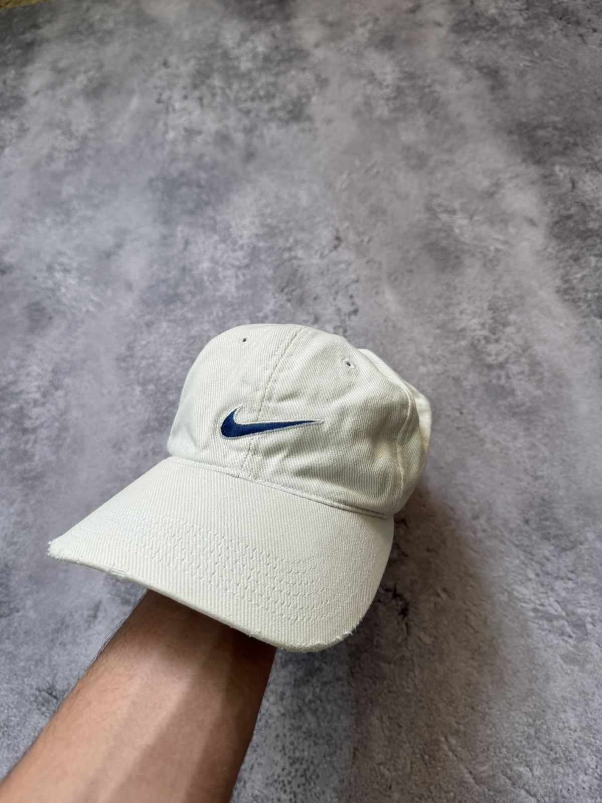 Nike Vintage Nike 90s Small Swoosh Blue Baseball Cap Hat OS Size ONE SIZE - 1 Thumbnail