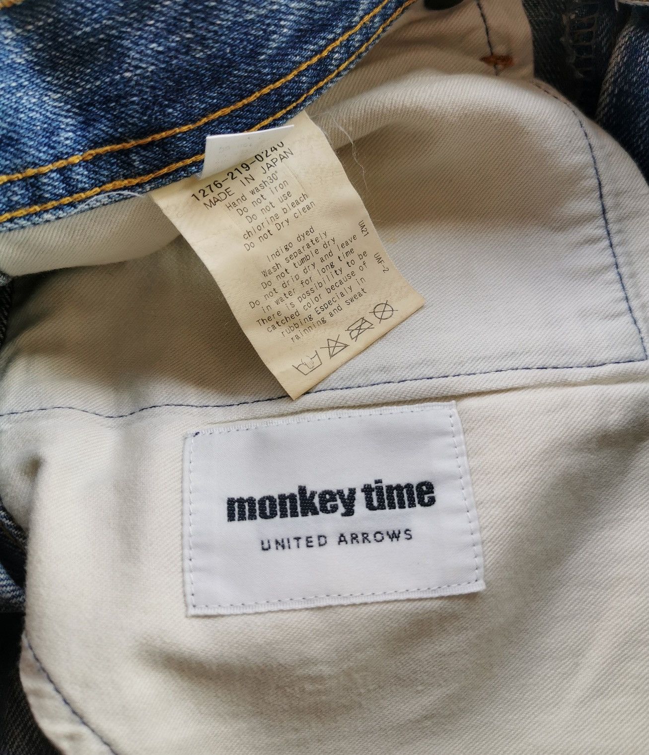 Japanese Brand Paisley Pat Monkey Time United Arrows Japan Jeans Size US 33 - 11 Thumbnail