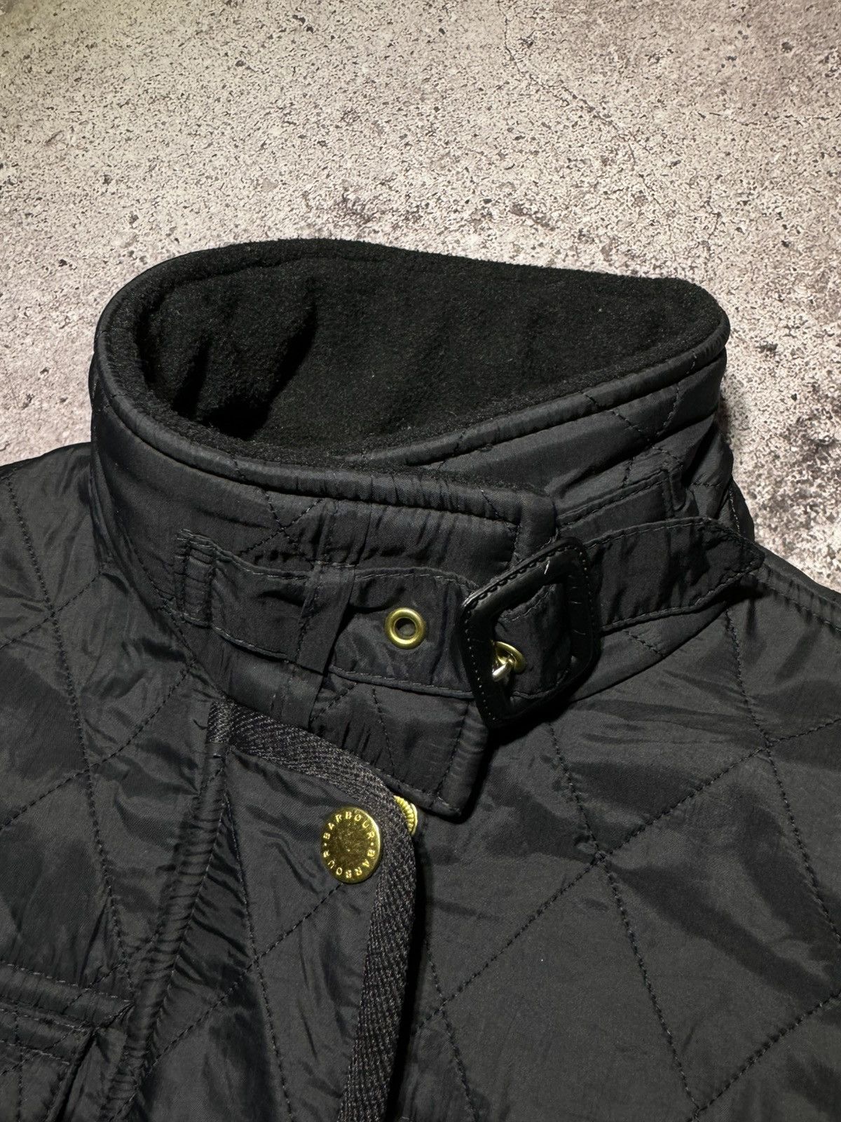 Barbour × Vintage Barbour International Black “Polar Quilt” Lined Jacket Size S / US 4 / IT 40 - 8 Thumbnail