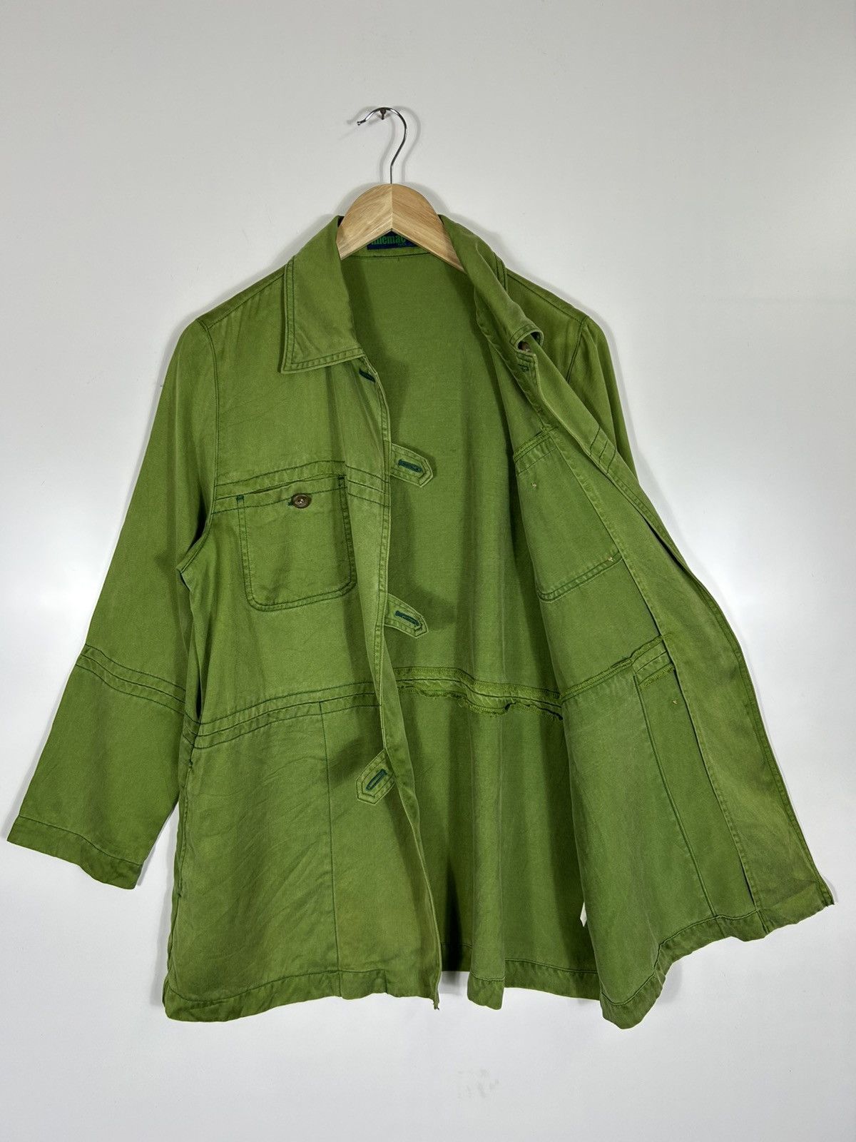 RENOWN ⚡️Vintage Designer MicMac Paris Button Shirt Jacket Size S / US 4 / IT 40 - 9 Thumbnail
