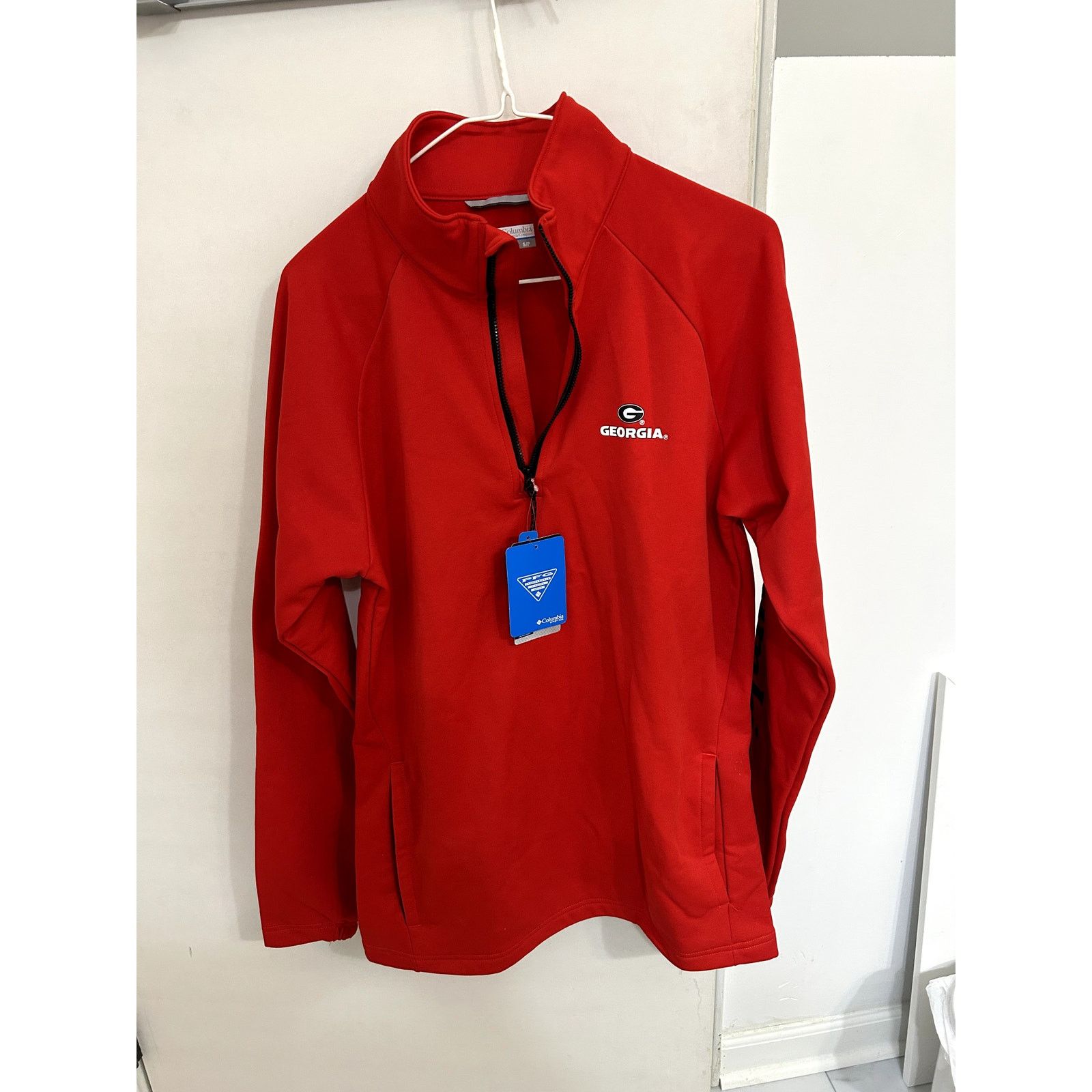 Columbia Columbia PFG Red UGA Georgia Bulldogs Quarter Zip size S Size S / US 4 / IT 40 - 1 Thumbnail