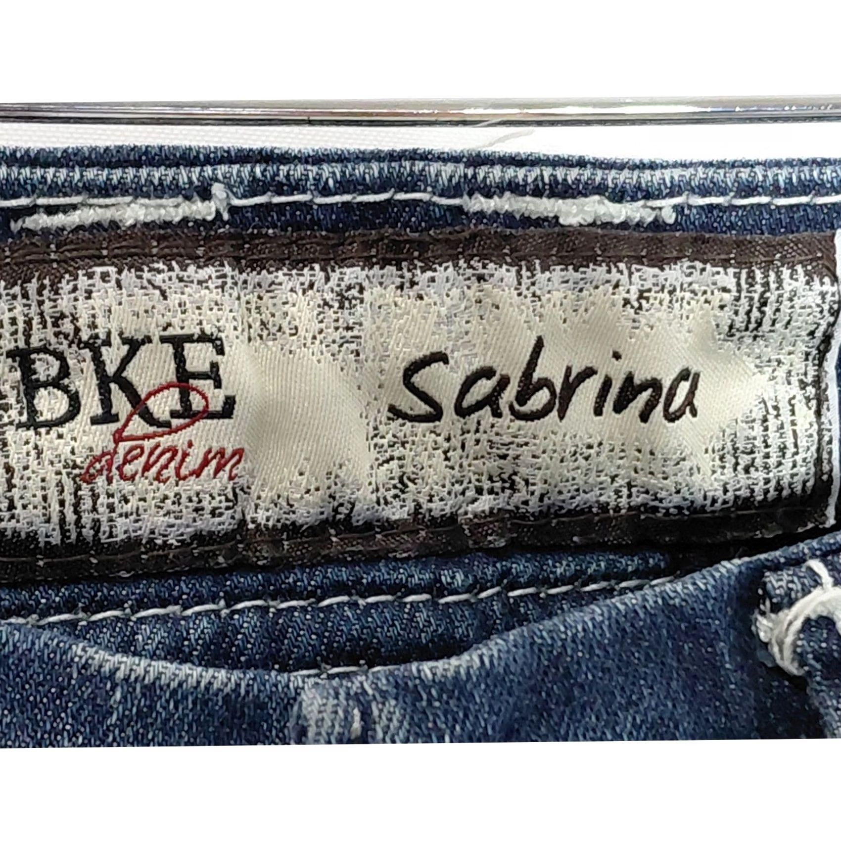 BKE BKE Sabrina Denim Jeans Blue Solid Regular Women Size 26L Size 26" / US 2 / IT 38 - 7 Thumbnail