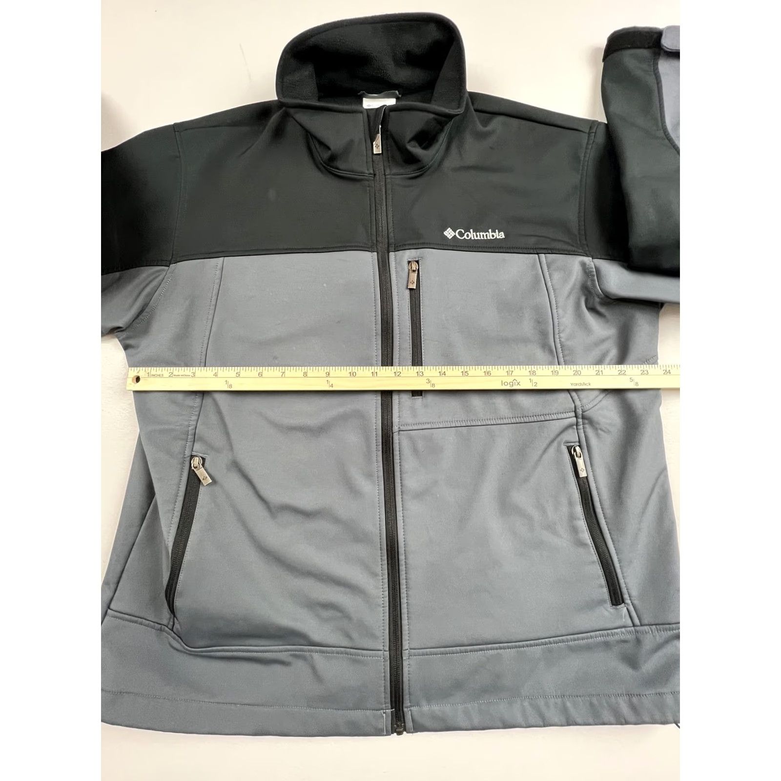 Vintage Columbia Jacket Mens XL Gray Softshell Full Zip Stand Collar Outdoor Hiking Regular Fit Windbreaker Jacket Size US XL / EU 56 / 4 - 7 Thumbnail