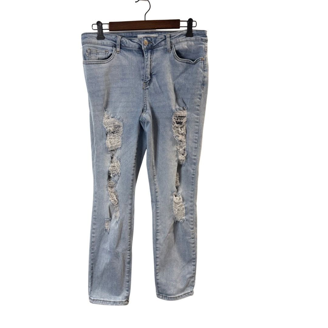 Judy Blue Judy Blue Women’s Distressed Boyfriend Jeans Size 11 Size 30" / US 8 / IT 44 - 1 Thumbnail