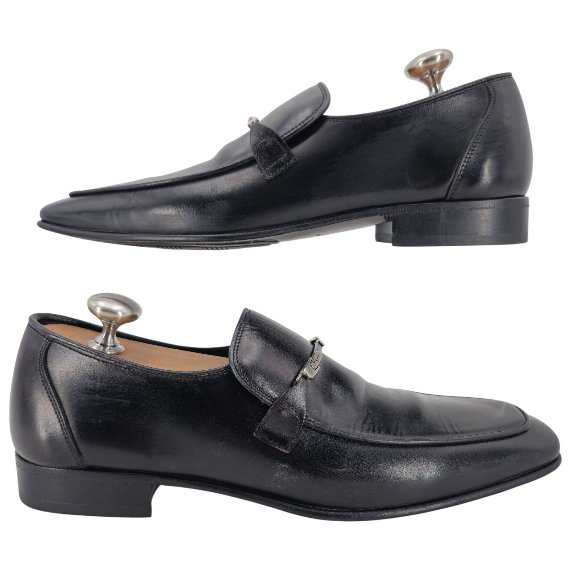 Salvatore Ferragamo Salvatore Ferragamo Italy Mens 6 Black Leather Dress Shoes Size US 6 / EU 39 - 3 Thumbnail