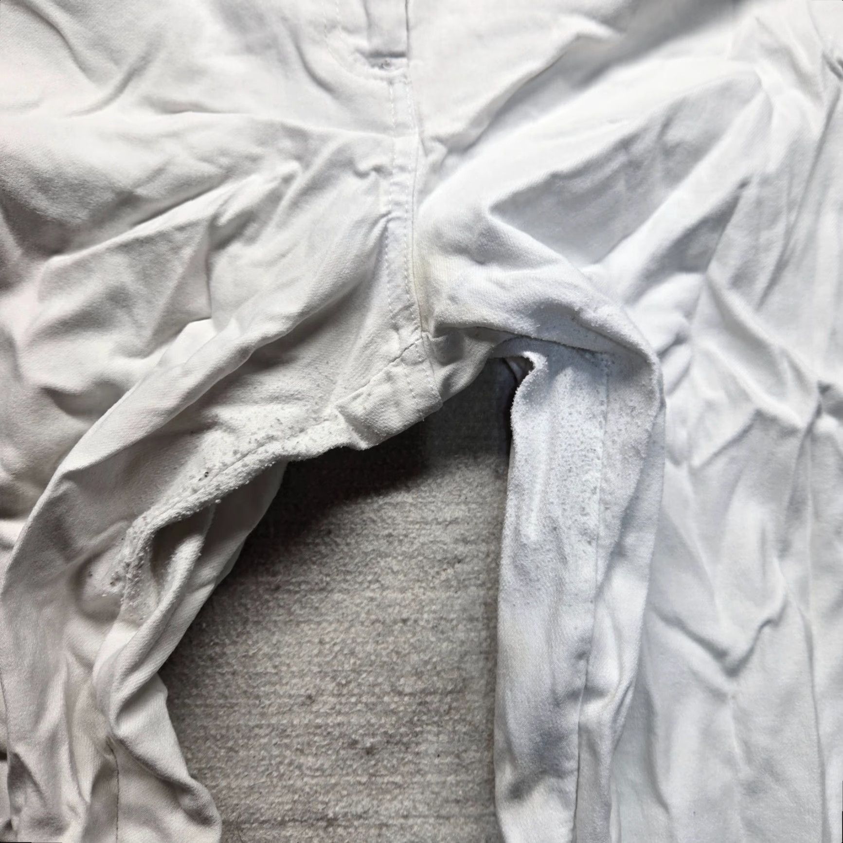 Vintage VINTAGE Retrology Women's Chino Pants Cropped Tapered Leg Solid White Size 16 Casual Size 38" / US 16 / IT 52 - 6 Thumbnail