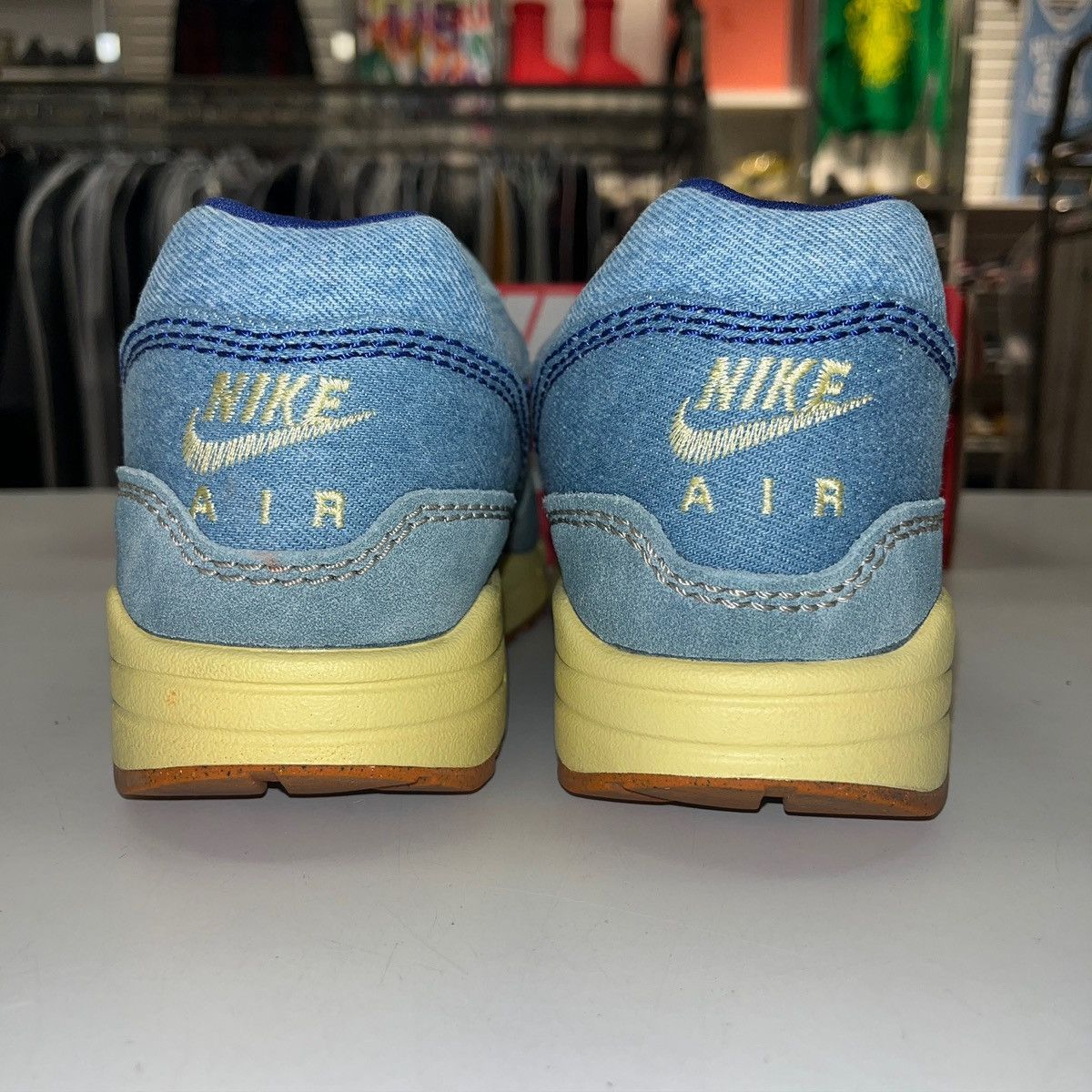 Nike Size 12 - Nike Air Max 1 Premium Dirty Denim - DV3050-300 Size US 12 / EU 45 - 3 Thumbnail