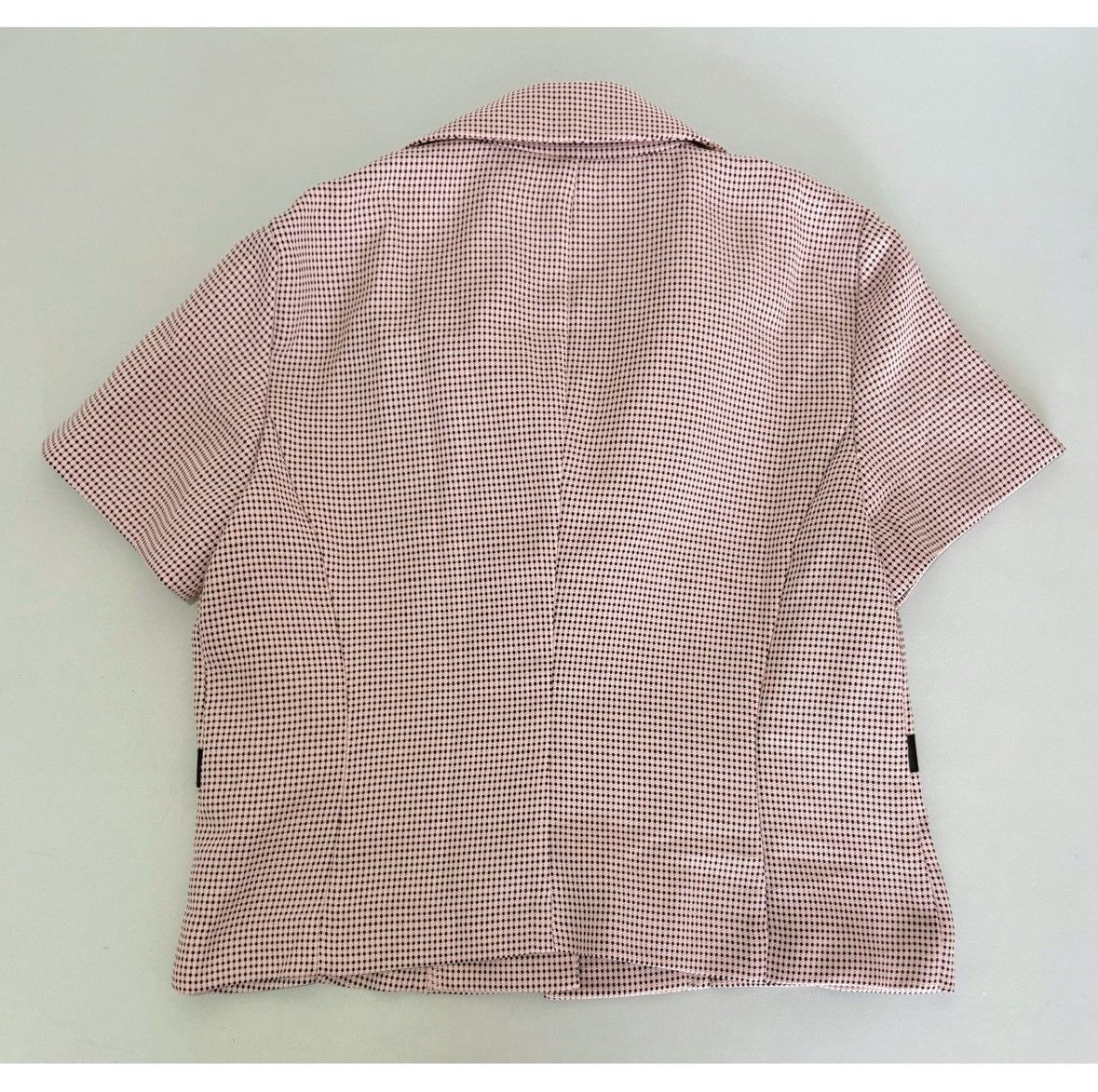Vintage Pink Bow Polka Dot Short Sleeve Blazer Jacket Size 6 (P) 🎀✨ Size M / US 6-8 / IT 42-44 - 6 Thumbnail
