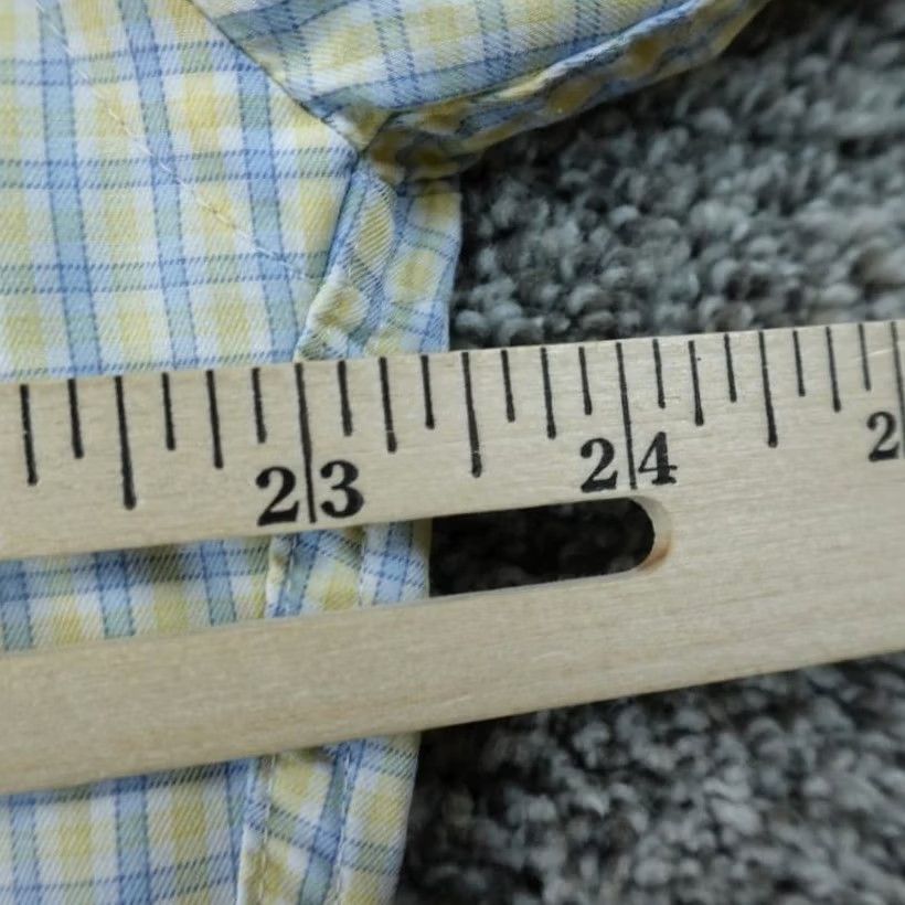 Peter Millar Peter Millar Shirt Mens L Blue Yellow Check Button Up Long Sleeve Golf Preppy Size US L / EU 52-54 / 3 - 7 Thumbnail