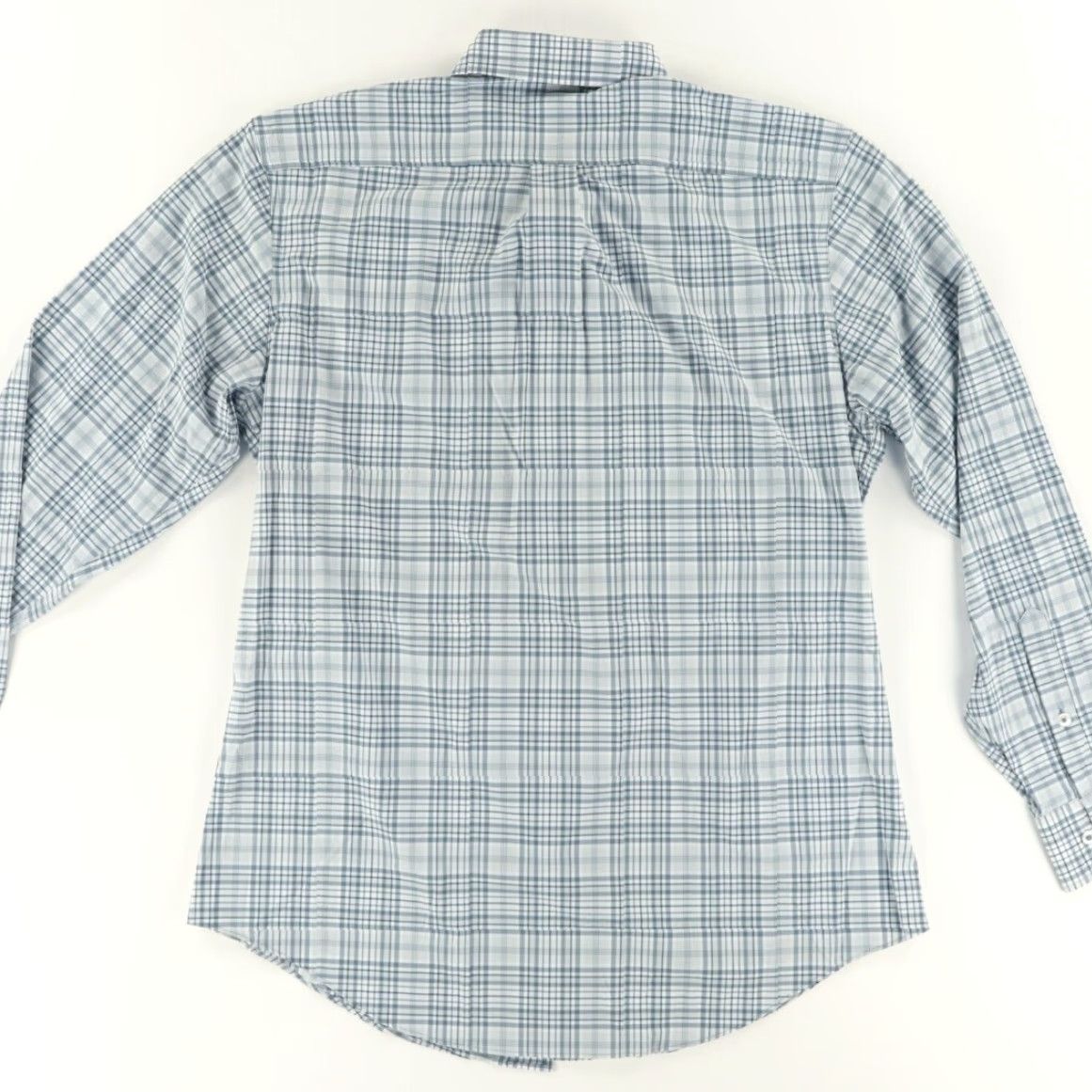 Vintage Genteal Shirt Nyl on Lead Plaid Button Down Mens L Fernandina Litetec Nylon Long Sleeve Shirt Lead Mens L Size US L / EU 52-54 / 3 - 4 Thumbnail