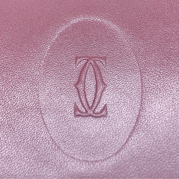 Cartier Cartier Les Must de Cartier Burgundy Leather Calfskin Clutch Size ONE SIZE - 7 Thumbnail