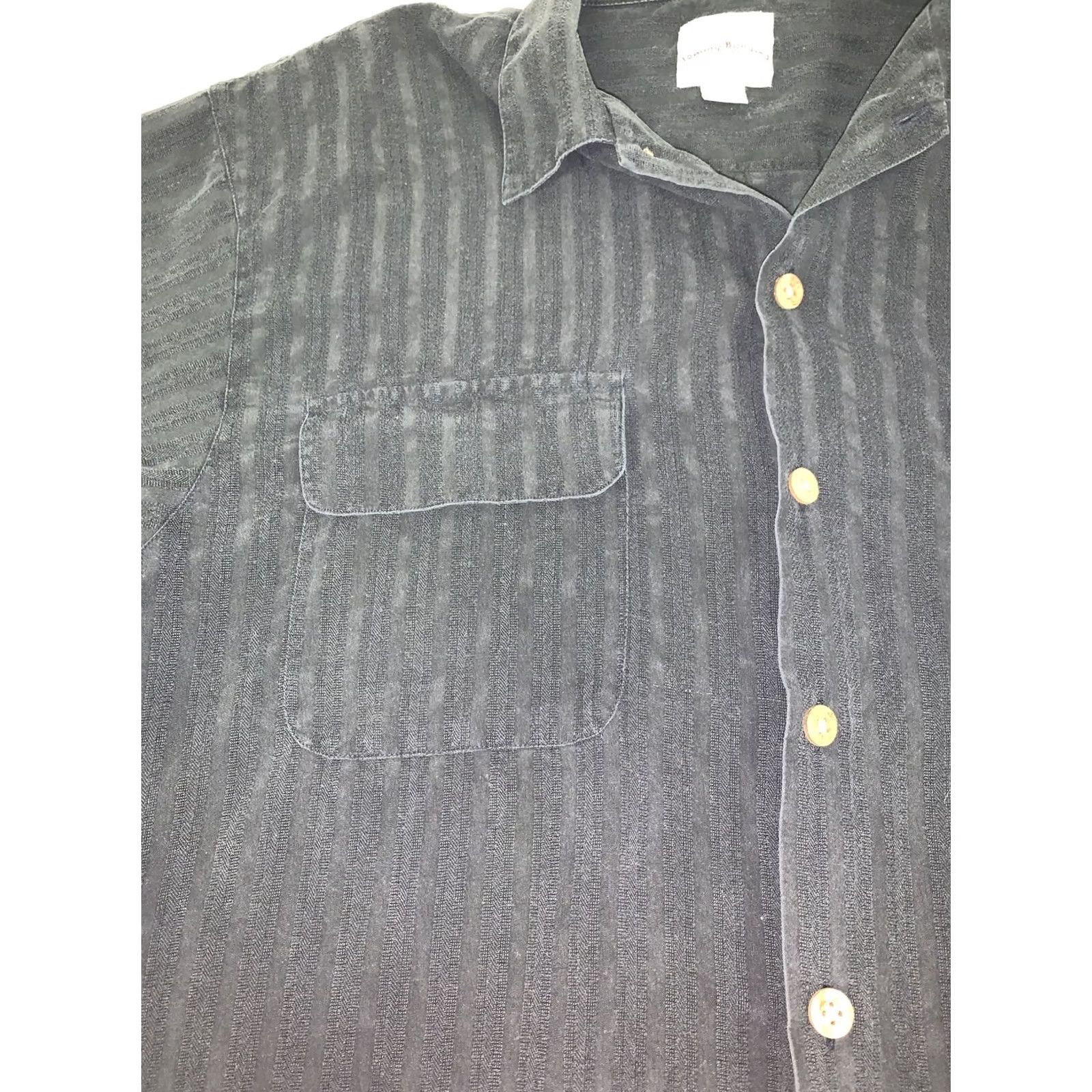 Tommy Bahama VINTAGE: No Tommy Bahama Shirt Men M Black Silk Button-Up 2 Pocket Coconut Embroidered Signature Relax Beach Resort Size US M / EU 48-50 / 2 - 3 Thumbnail