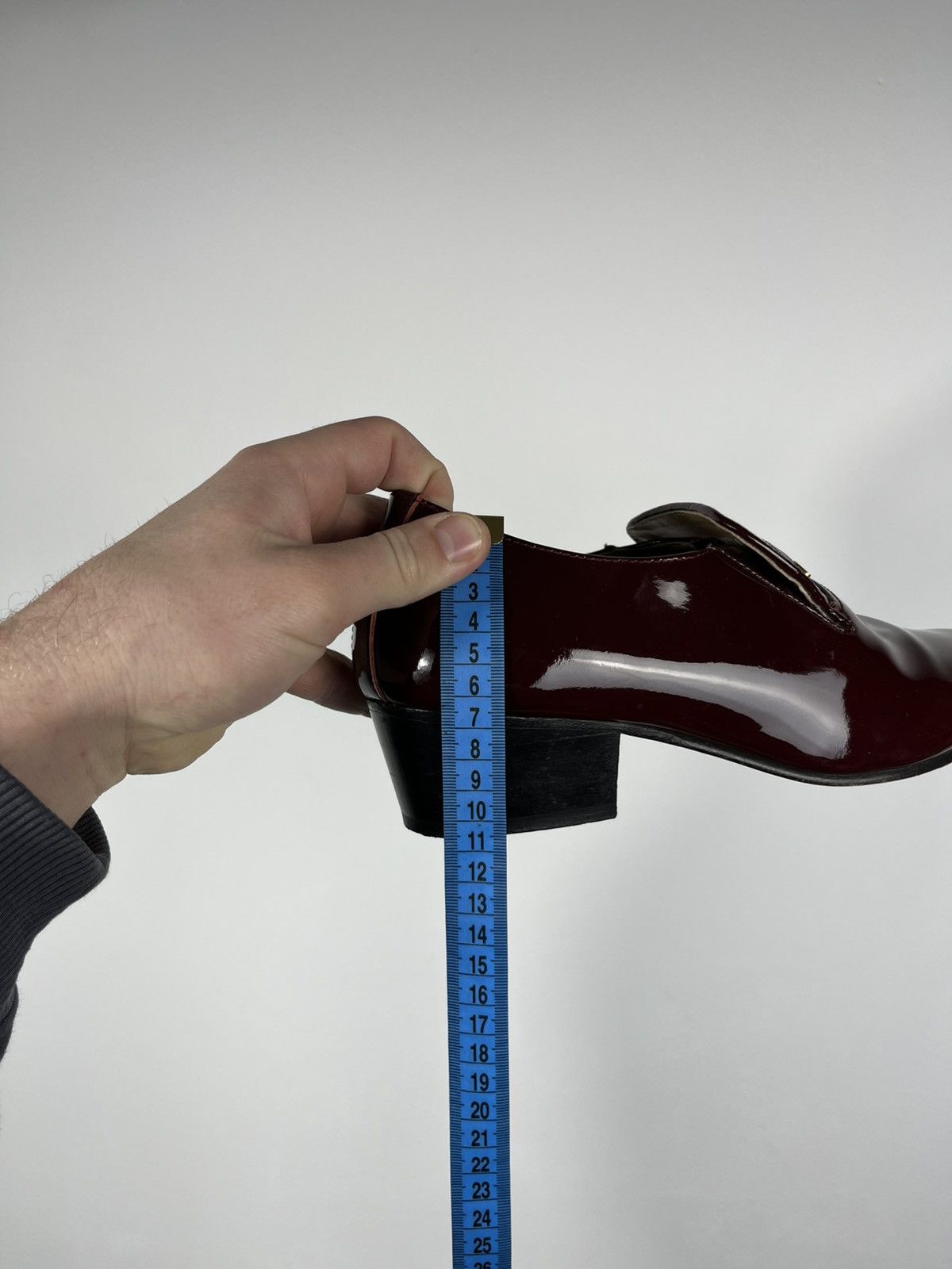Other Lucini Burgundy Patent Leather Loafers UK 8 Size US 10 / IT 40 - 14 Thumbnail