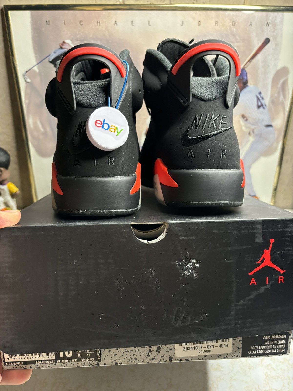 Jordan Brand Air Jordan 6 Retro 2019 Infrared 2019 Size US 10 / EU 43 - 7 Thumbnail