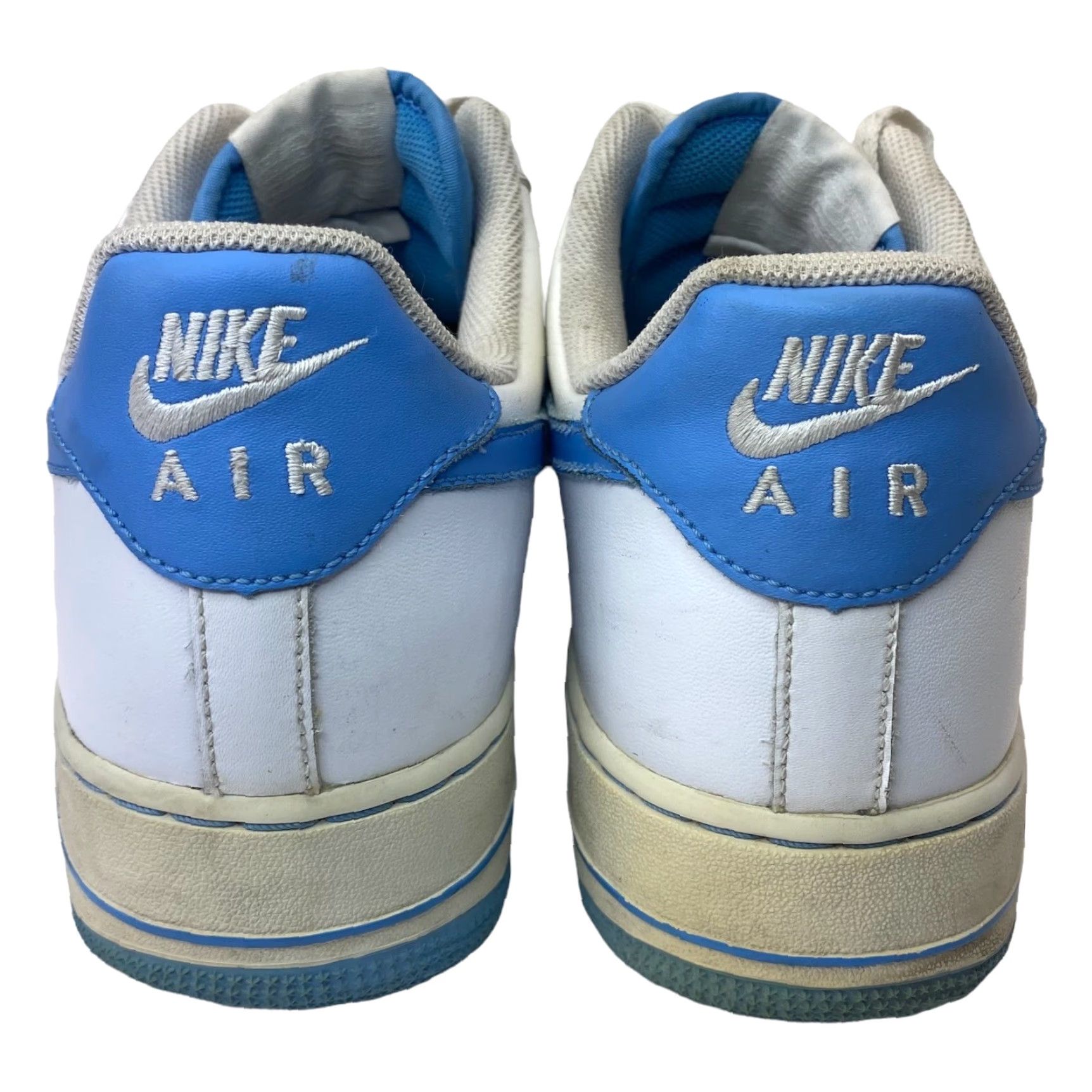 Nike VINTAGE NIKE AIR FORCE 1 SHOE UNC TAR HEEL UNIVERSITY BLUE WHITE MENS SZ 12 Size US 12 / EU 45 - 7 Thumbnail