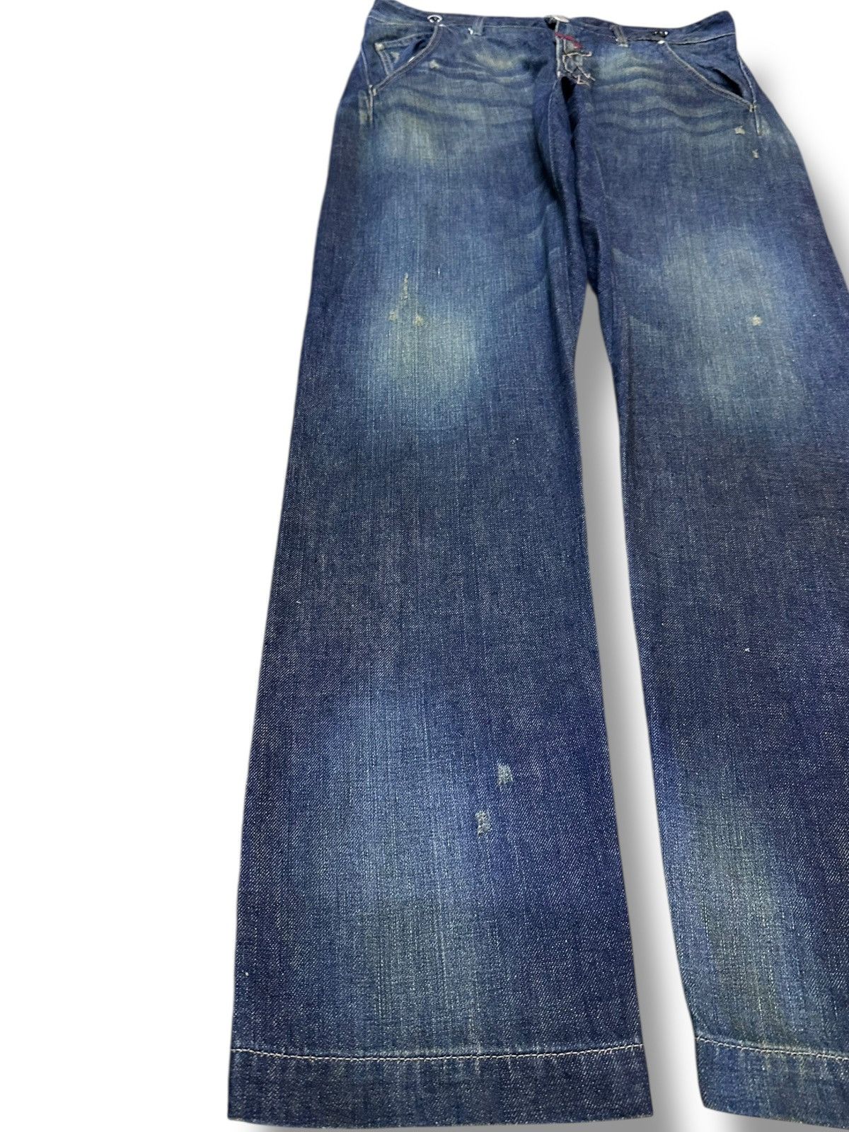 CLOSED × Marithe + Francois Girbaud Vintage Le Jean De MFG Selvedge Avant Garde Style Denim Size US 36 / EU 52 - 4 Thumbnail