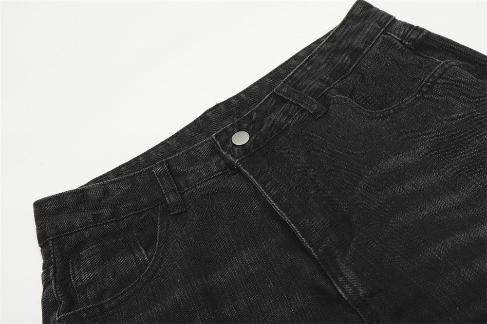 Jean High-street retro washed wide-leg jeans for men Size US 32 / EU 48 - 3 Thumbnail