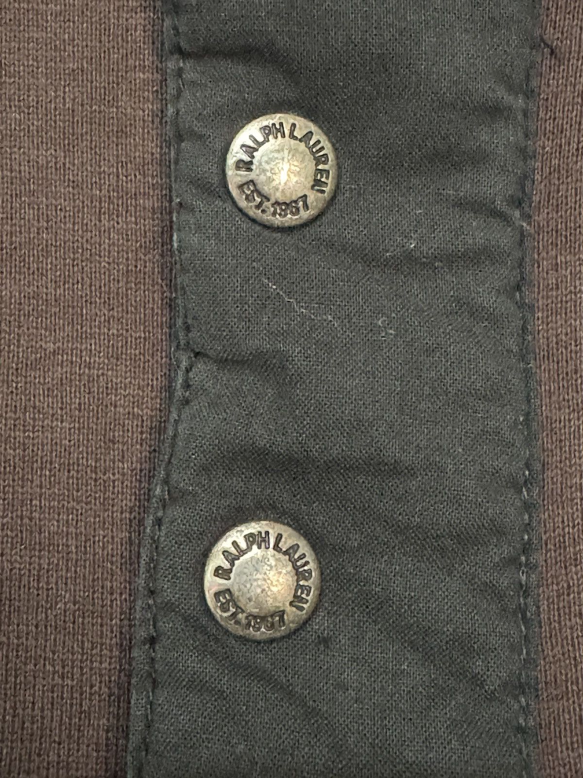 RRL Ralph Lauren 💥 POLO RALPH LAUREN HALF BUTTON & ZIPPER TALON ZIP Size US XS / EU 42 / 0 - 13 Thumbnail