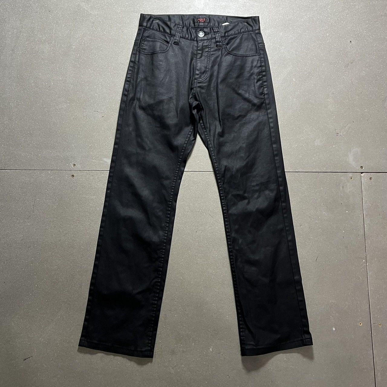 Japanese Brand × Le Grande Bleu (L.G.B.) Japanese Brand Black Coated Jeans Size US 29 - 1 Thumbnail