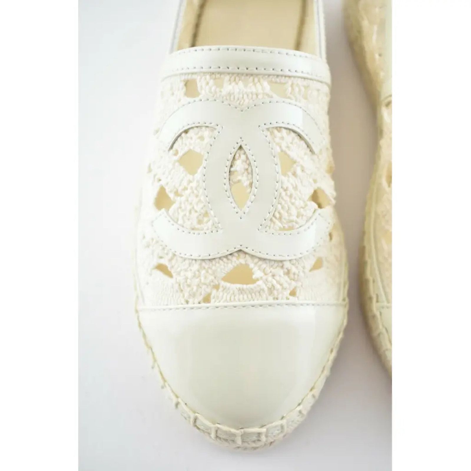 Chanel 20S Patent Leather CC Logo Espadrille Slip On Ballet Flat 36 Size US 6 / IT 36 - 5 Thumbnail