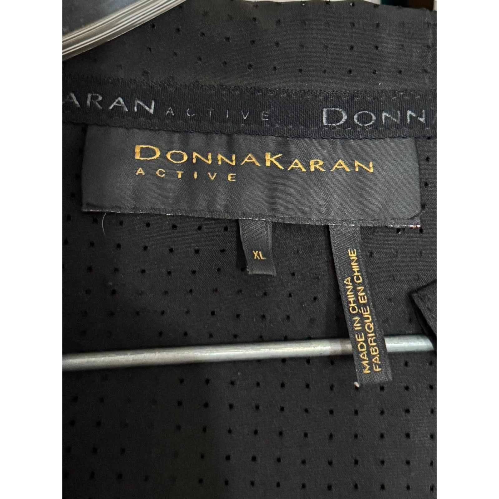 Donna Karan Donna Karen Perforated Mesh Hooded Jacket Coat size XL Size XL / US 12-14 / IT 48-50 - 8 Thumbnail
