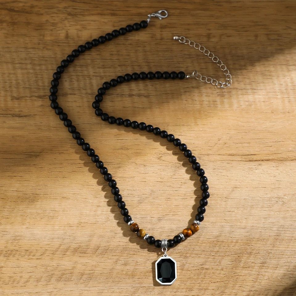 Other Black Bead Pendant Necklace Size ONE SIZE - 5 Thumbnail