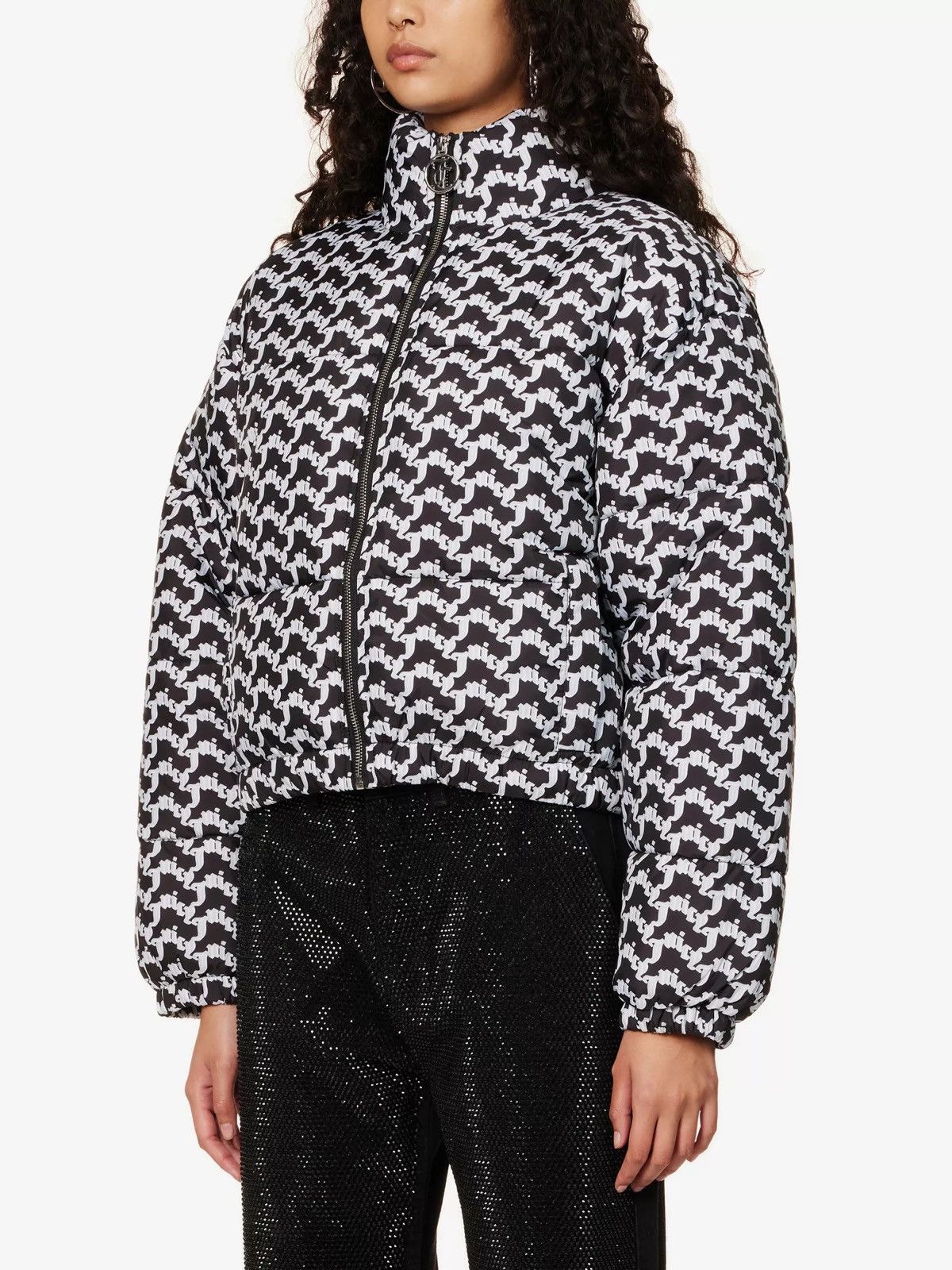 Juicy Couture !DS!AW22 Juicy Couture MadelineArched Monogram Puffer Jacket Size M / US 6-8 / IT 42-44 - 1 Thumbnail