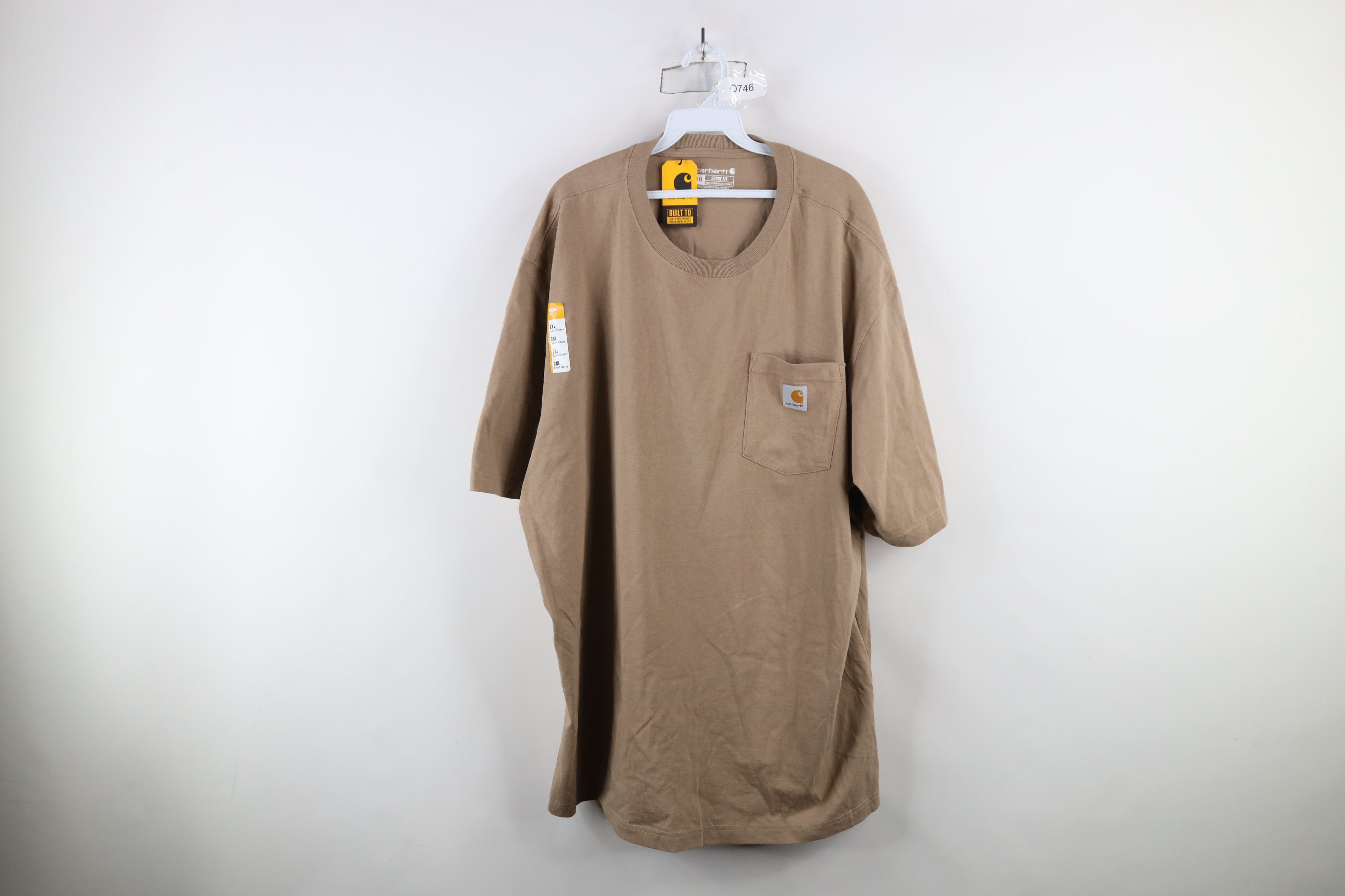 Carhartt × Vintage Deadstock Vintage Y2K Carhartt Pocket T-Shirt Desert Brown Size US XXL / EU 58 / 5 - 1 Thumbnail