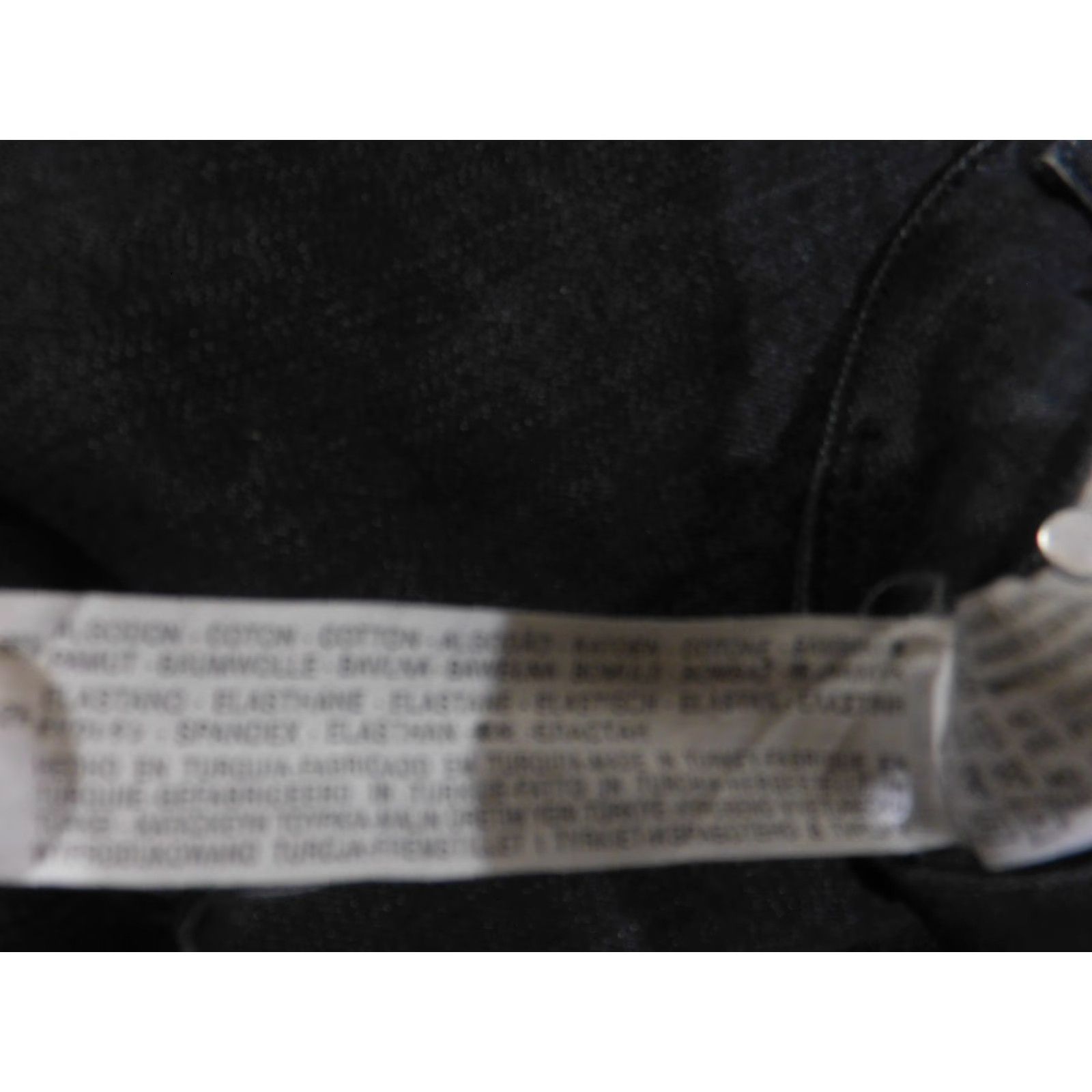 Zara ZARA Basic Jeans Womens 10 Black Straight Leg Stretch Denim Rhinestone Pocket Jeans Size 32" / US 10 / IT 46 - 4 Thumbnail