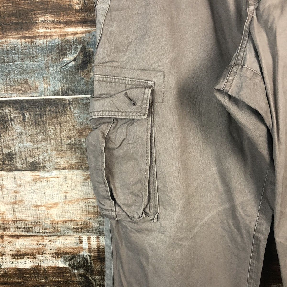 Gap DLL Gap Brown Cargo Multipocket Pants #C659 Size US 33 - 9 Thumbnail