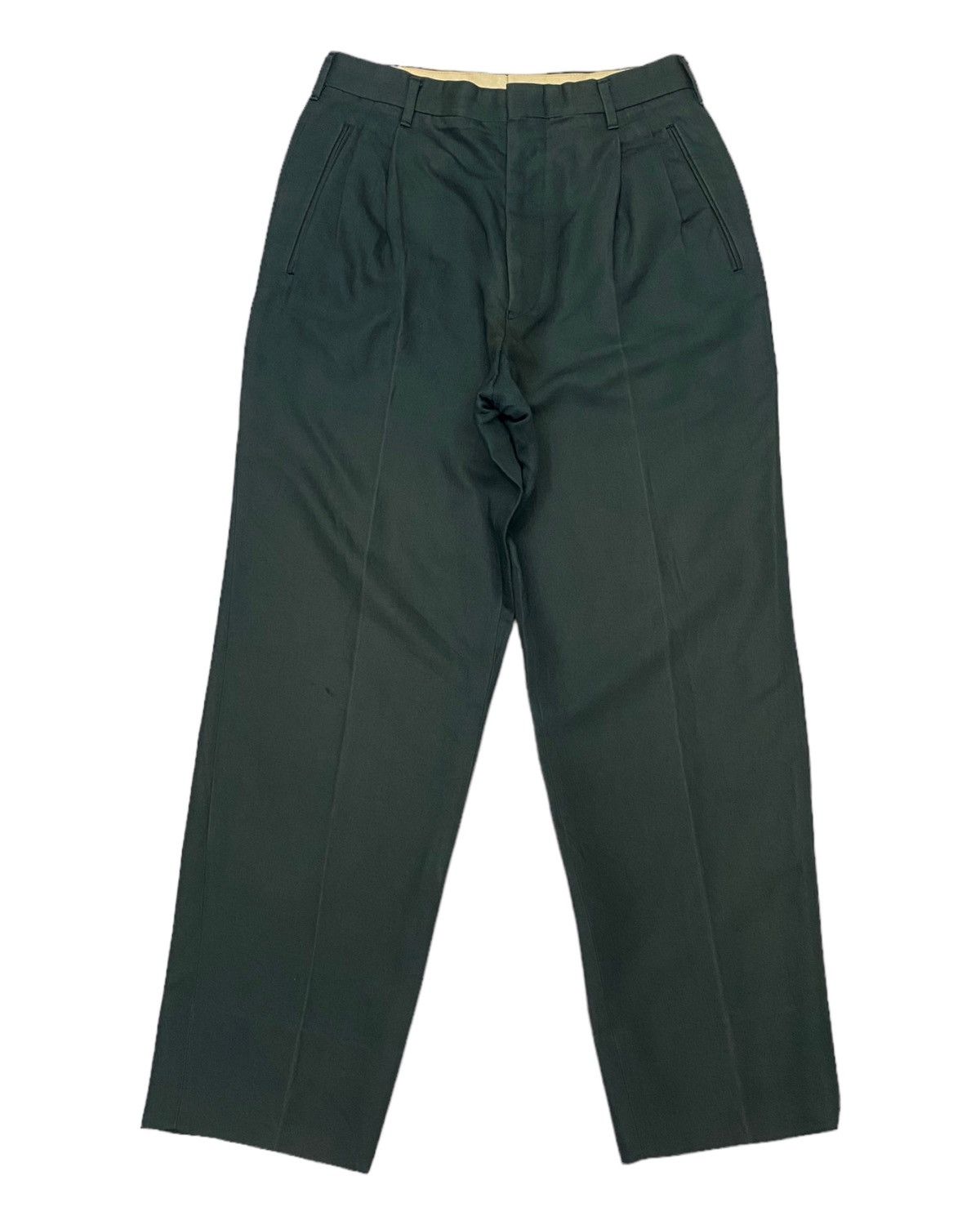image of Avant Garde x Romeo Gigli Trousers Pants in Green, Men's (Size 28)