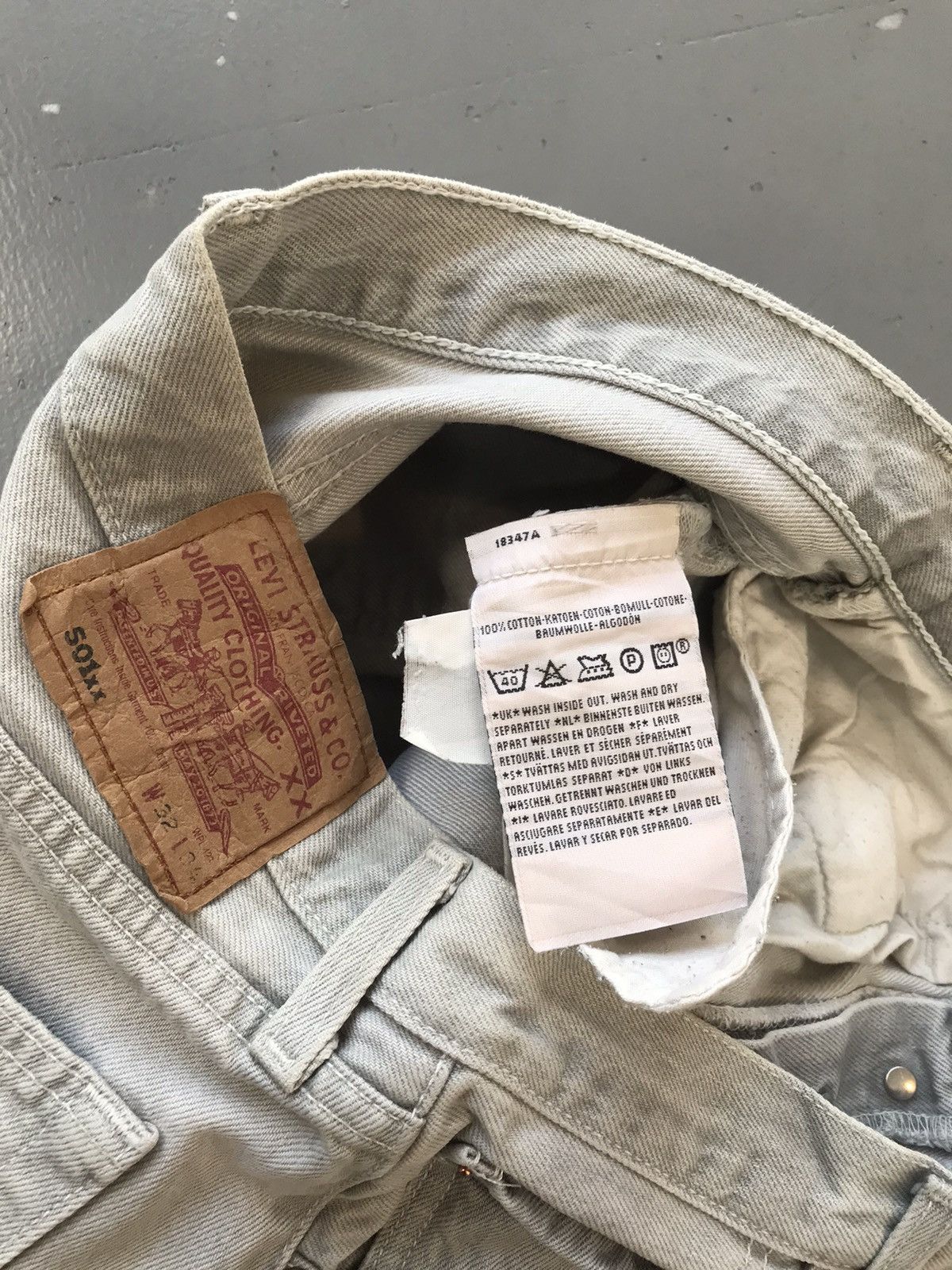 Levi's × Vintage Vintage Levi’s straight fit botten up denim Size US 31 - 7 Thumbnail