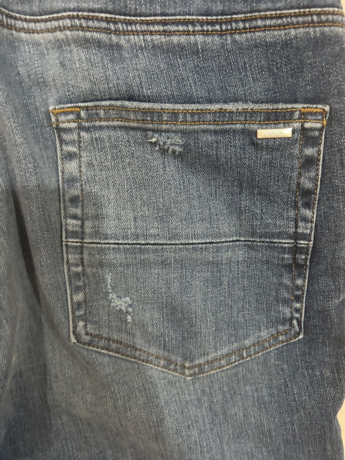 Amiri Amiri Rosebowl Stack Jeans - Blue Size US 32 / EU 48 - 4 Thumbnail