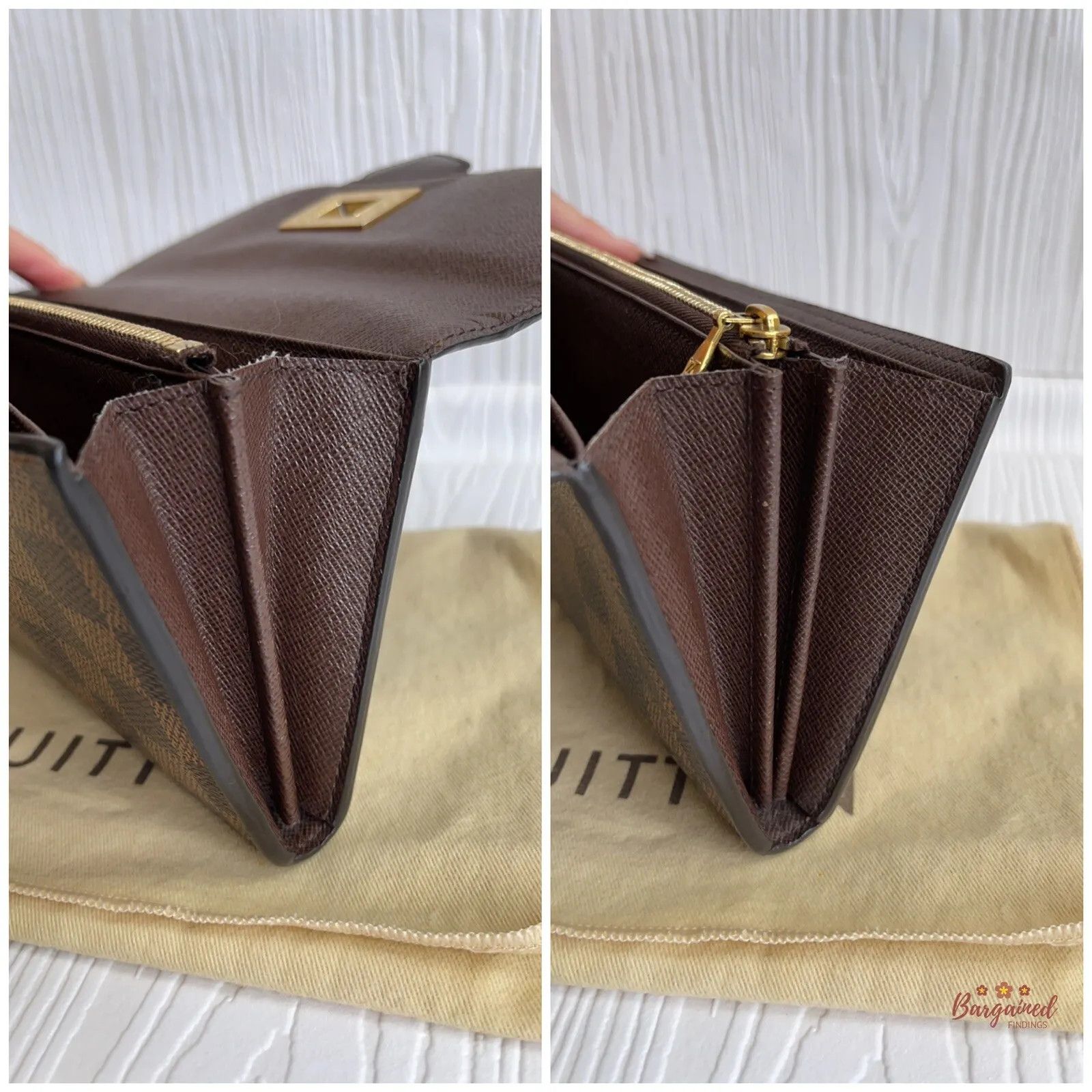 Louis Vuitton Louis Vuitton Damier Ebene Leather Rosebery Long Wallet Size ONE SIZE - 5 Thumbnail