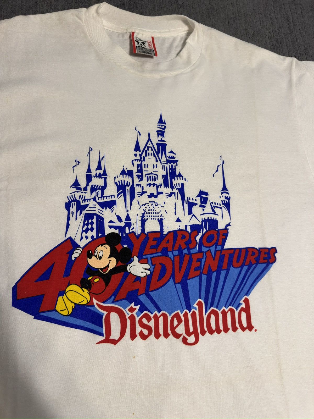 Disney Vintage Disneyland 1995 40 Years Of Adventure Mickey Size XL Size US XL / EU 56 / 4 - 2 Thumbnail