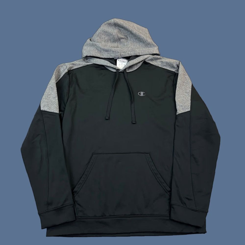 Champion Champion Hoodie Mens Large Black Gray Warm CTRL Pullover Sweatshirt Active Size US L / EU 52-54 / 3 - 1 Thumbnail