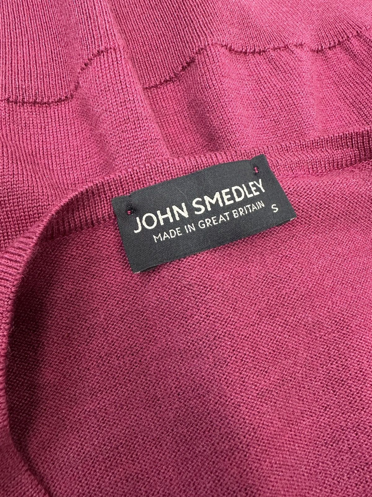John Smedley JOHN SMEDLEY 100% Merino Wool Fuchsia Cardigan Sweater Size S / US 4 / IT 40 - 10 Thumbnail