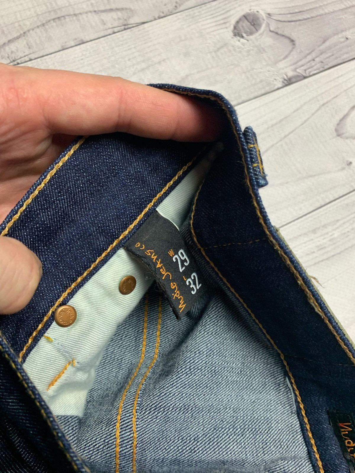 Japanese Brand × Nudie Jeans Nude jeans denim pants Size 39 skinny Size US 29 - 4 Thumbnail