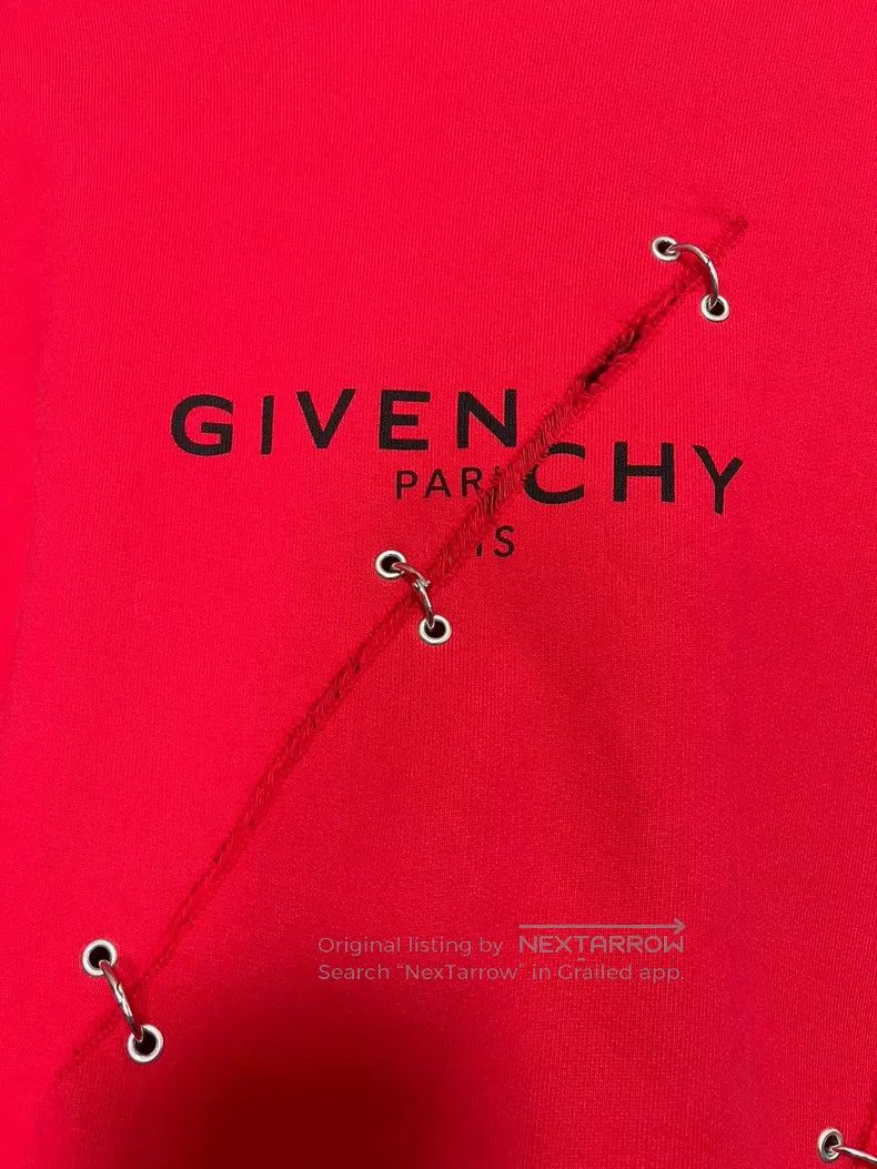 Givenchy Givenchy Logo lettering print round ring embellished hoode Size US M / EU 48-50 / 2 - 2 Thumbnail
